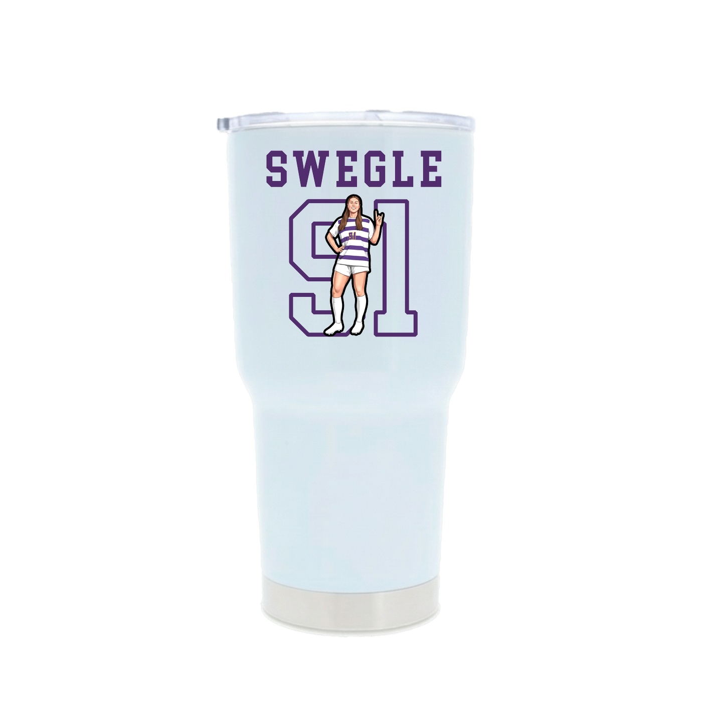 30oz Stainless Steel Tumbler — Shirsey in White