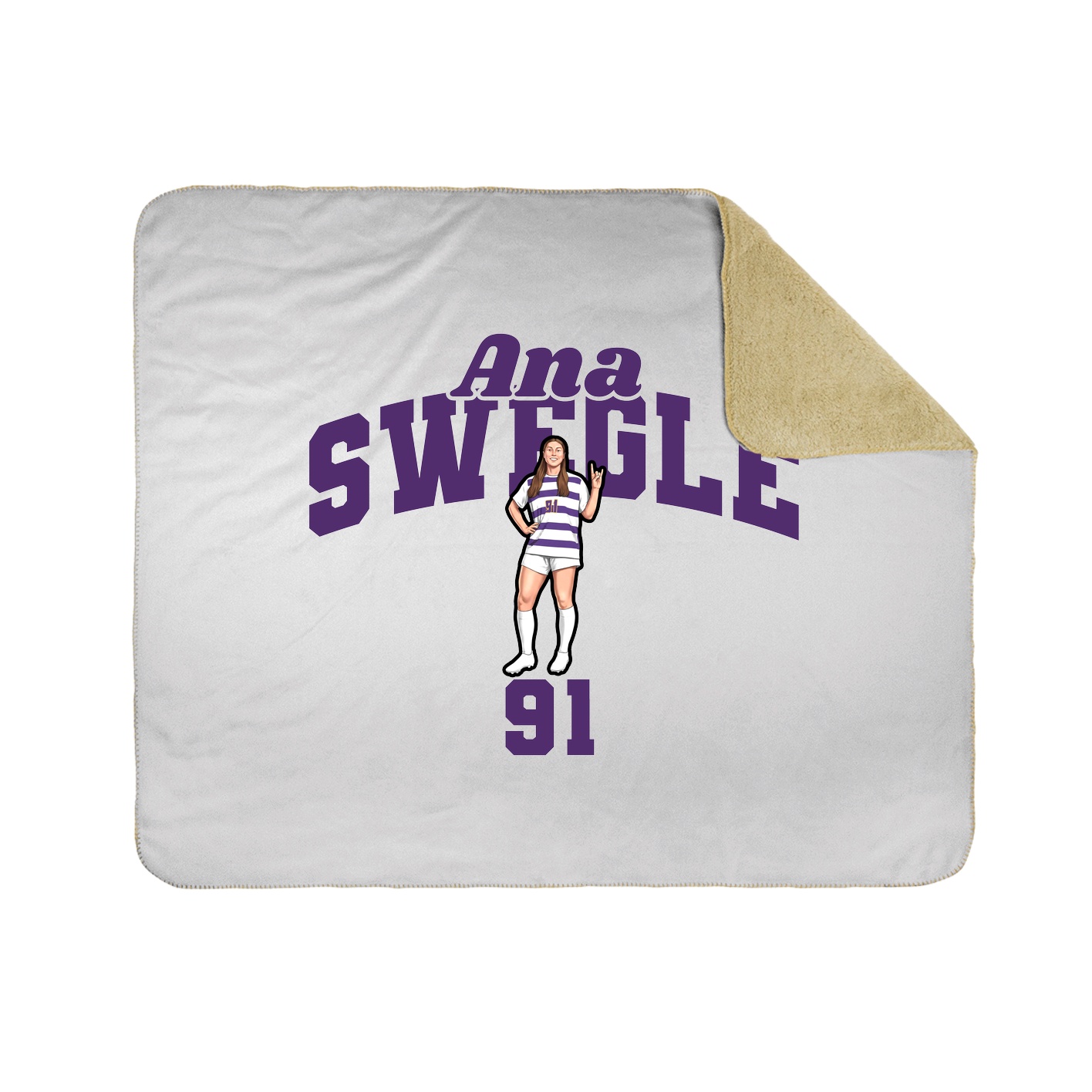 Throw Blanket — Signature Arch in White