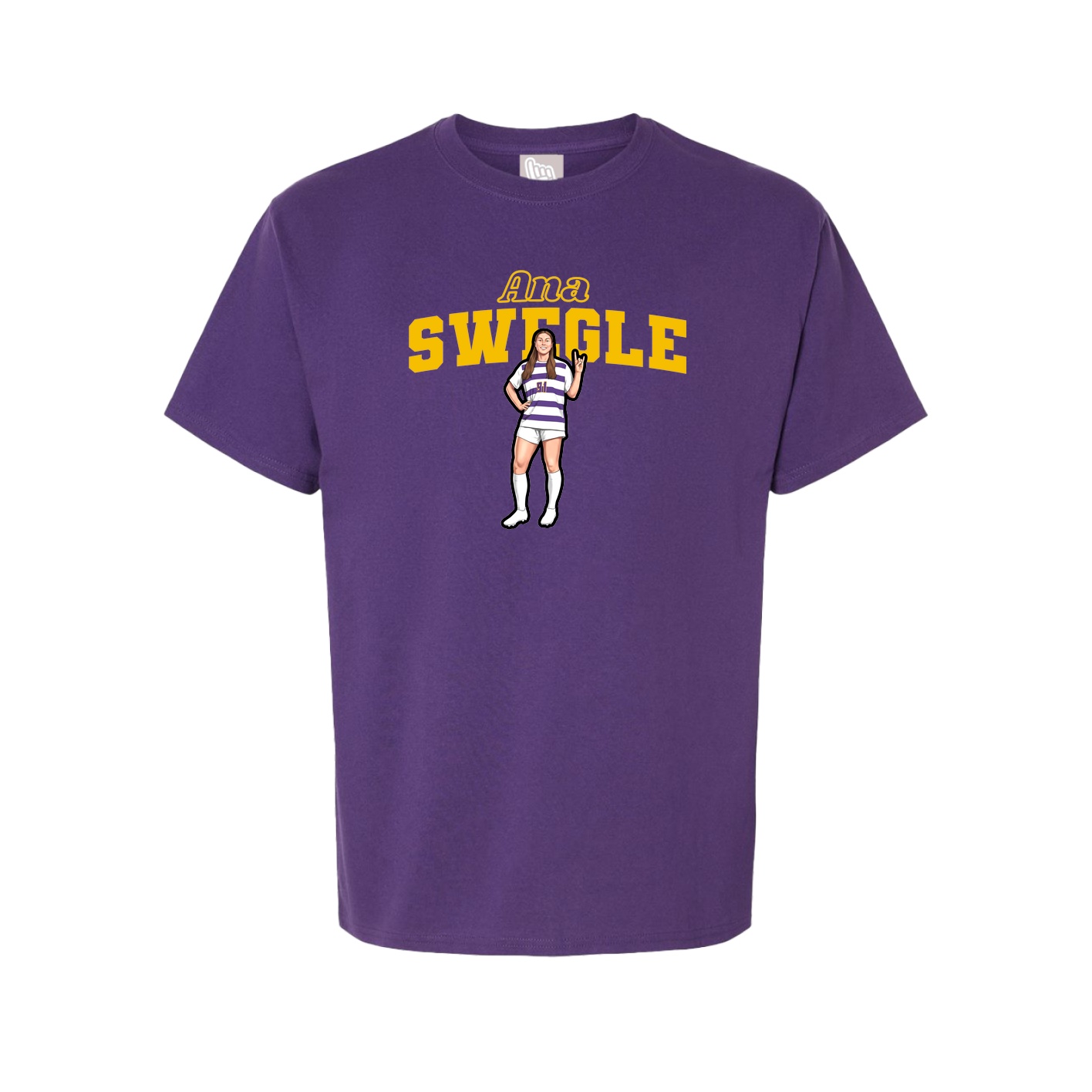 Youth Tee — Name Arch in Purple