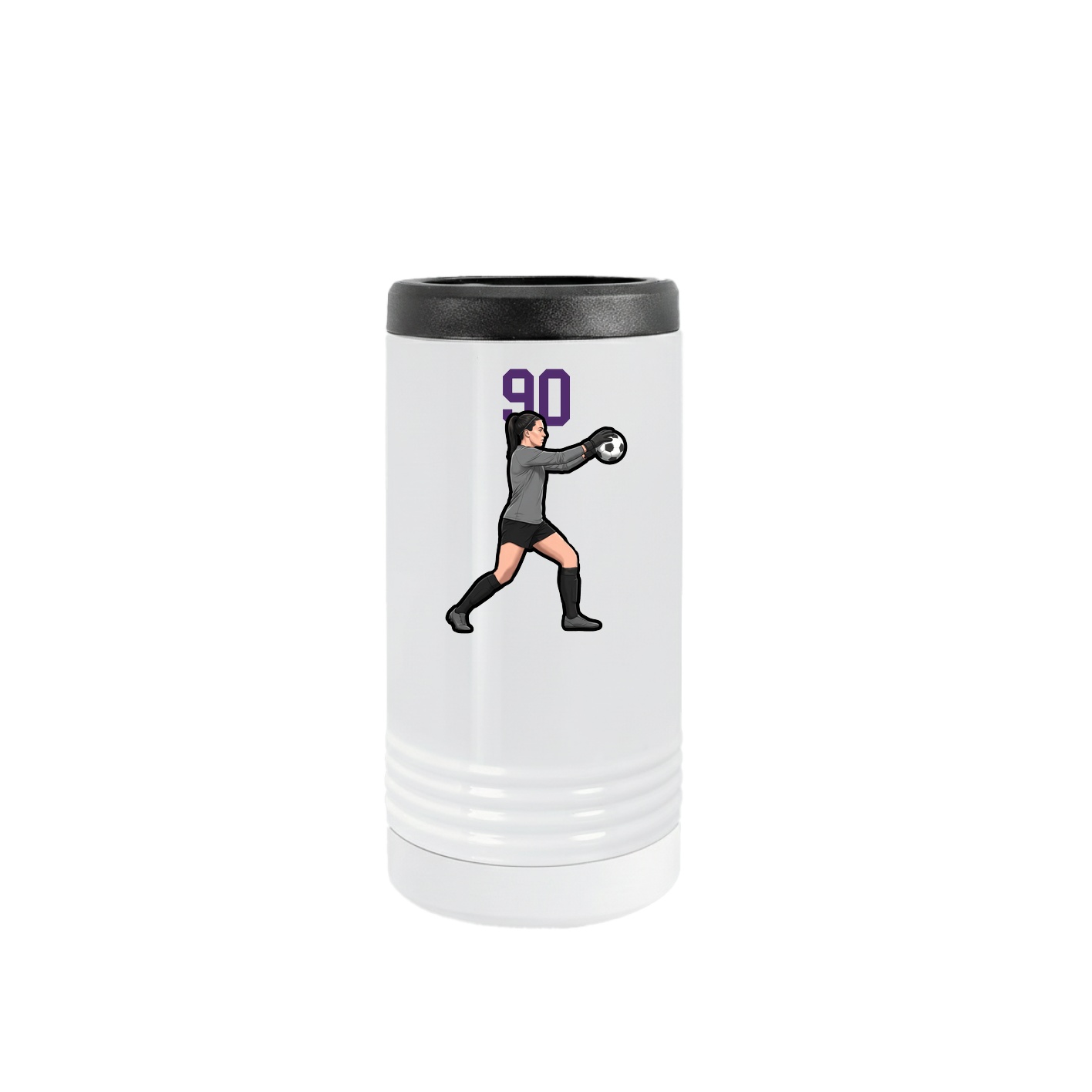 Slim Beverage Holder — Number Top in White