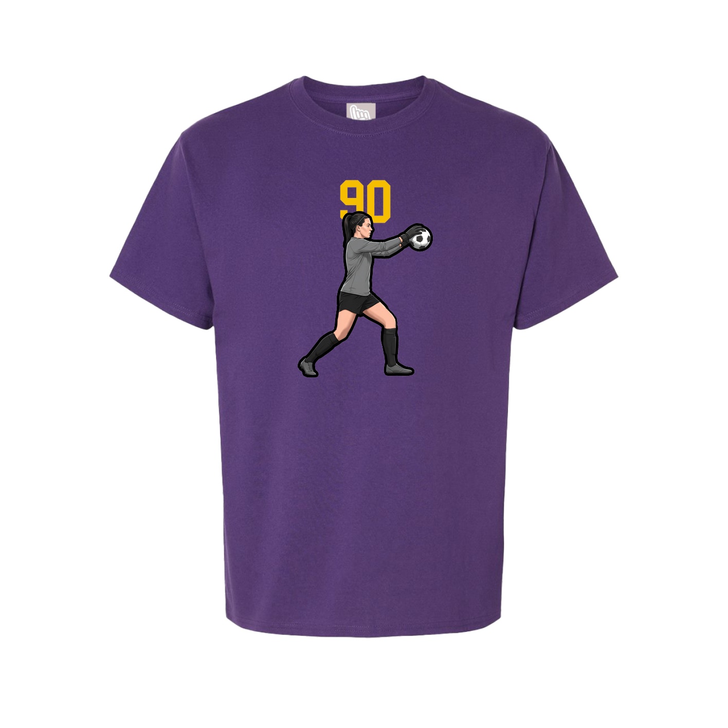Youth Tee — Number Top in Purple