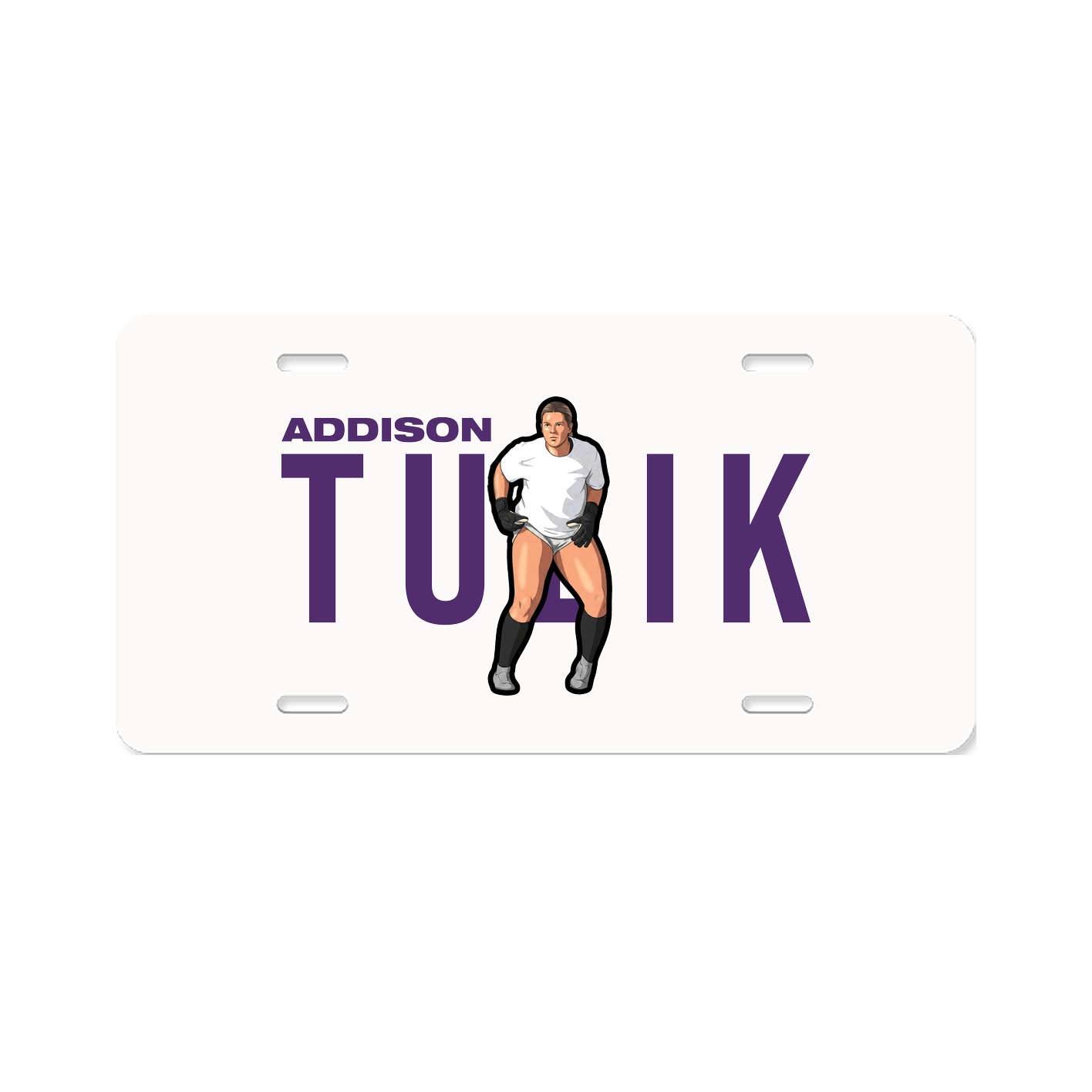 License Plate — Player Name in Classic