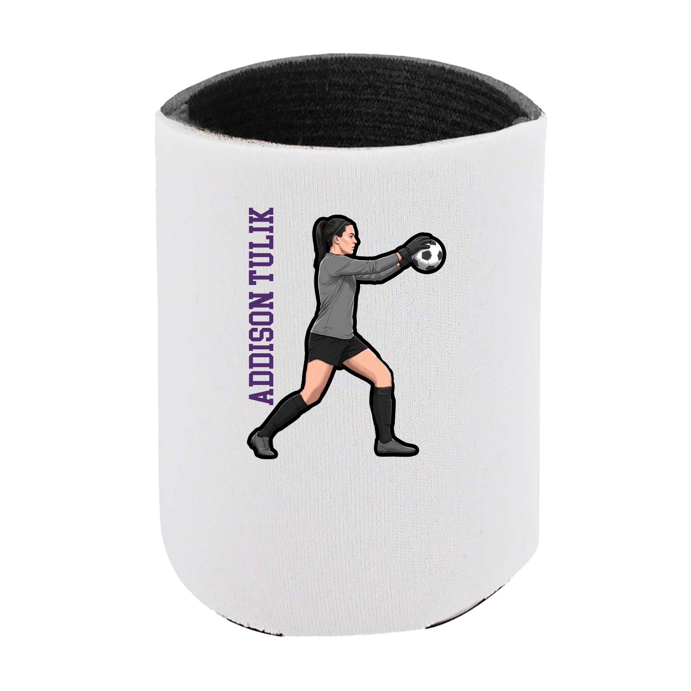 Can Holder — Name Vertical in White