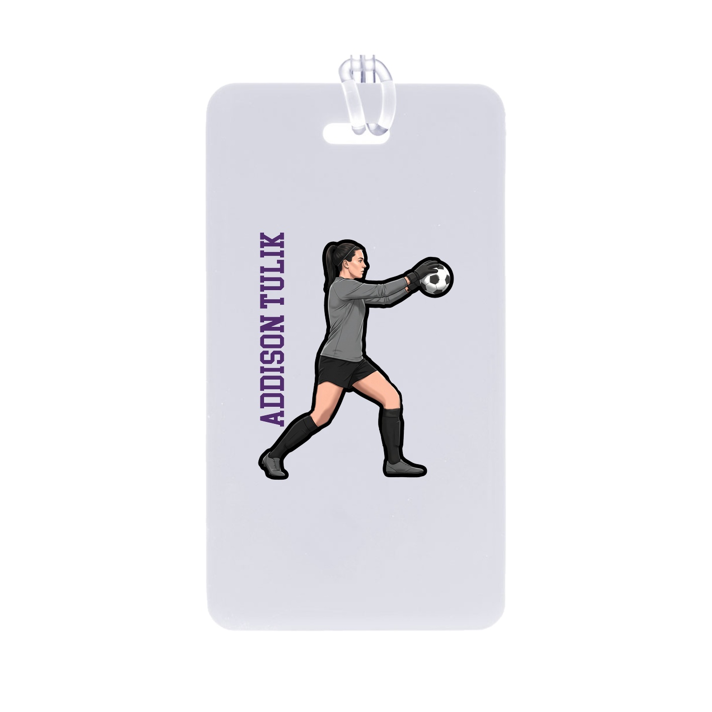Bag Tag — Name Vertical in Classic