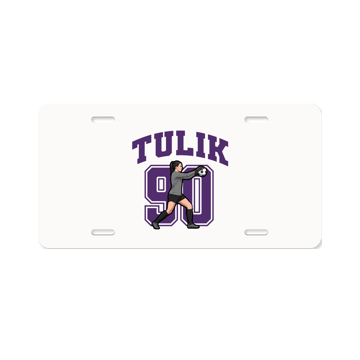 License Plate — Number in Classic