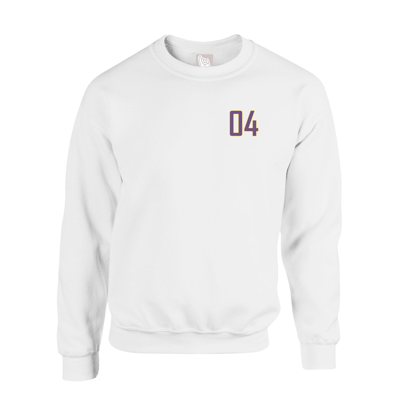 Fleece Crew — Front Shirsy in White