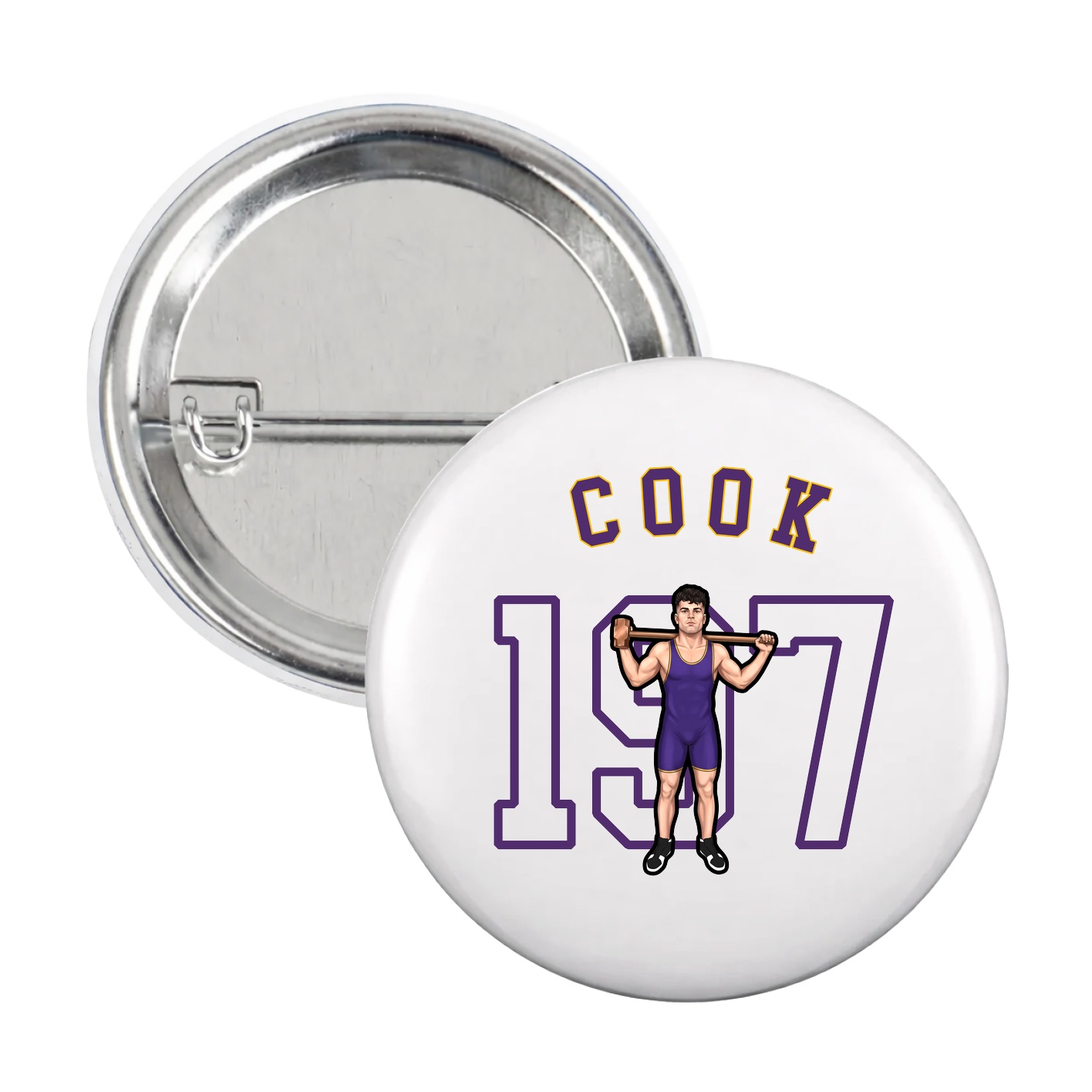 Game Day Button — Shirsey Arch in White