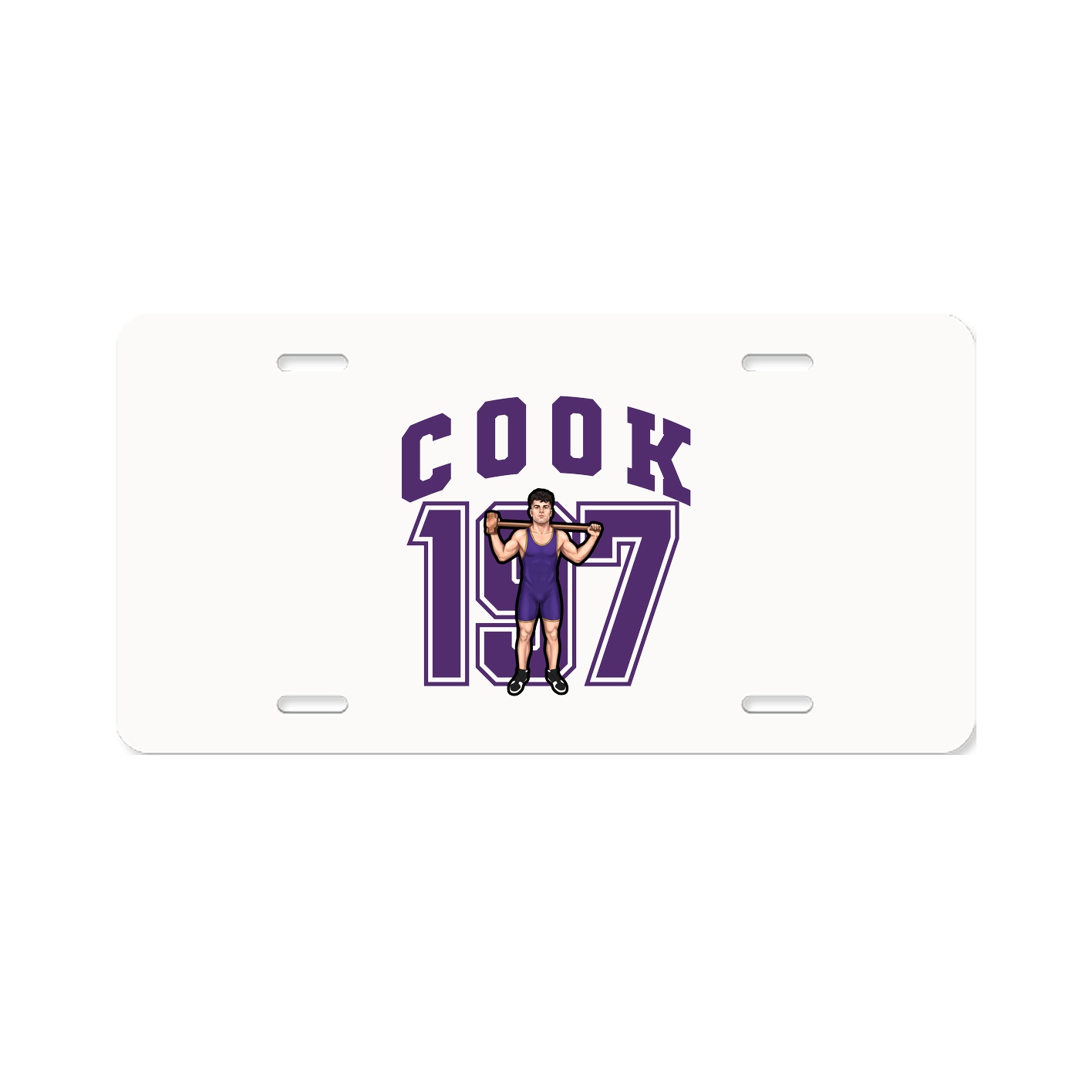 License Plate — Number in Classic
