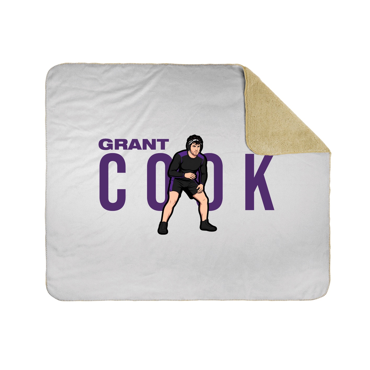 Throw Blanket — Player Name in White