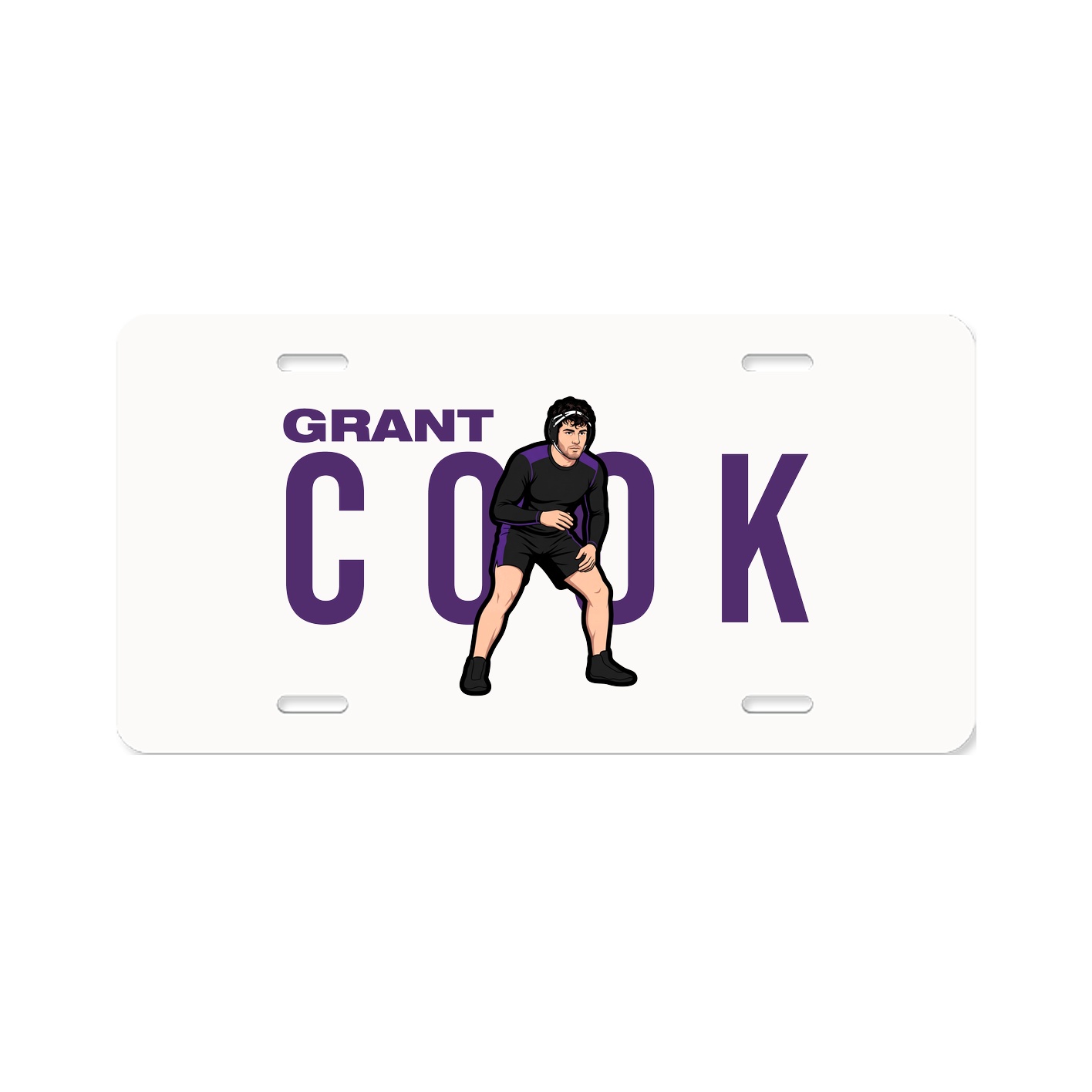 License Plate — Player Name in Classic