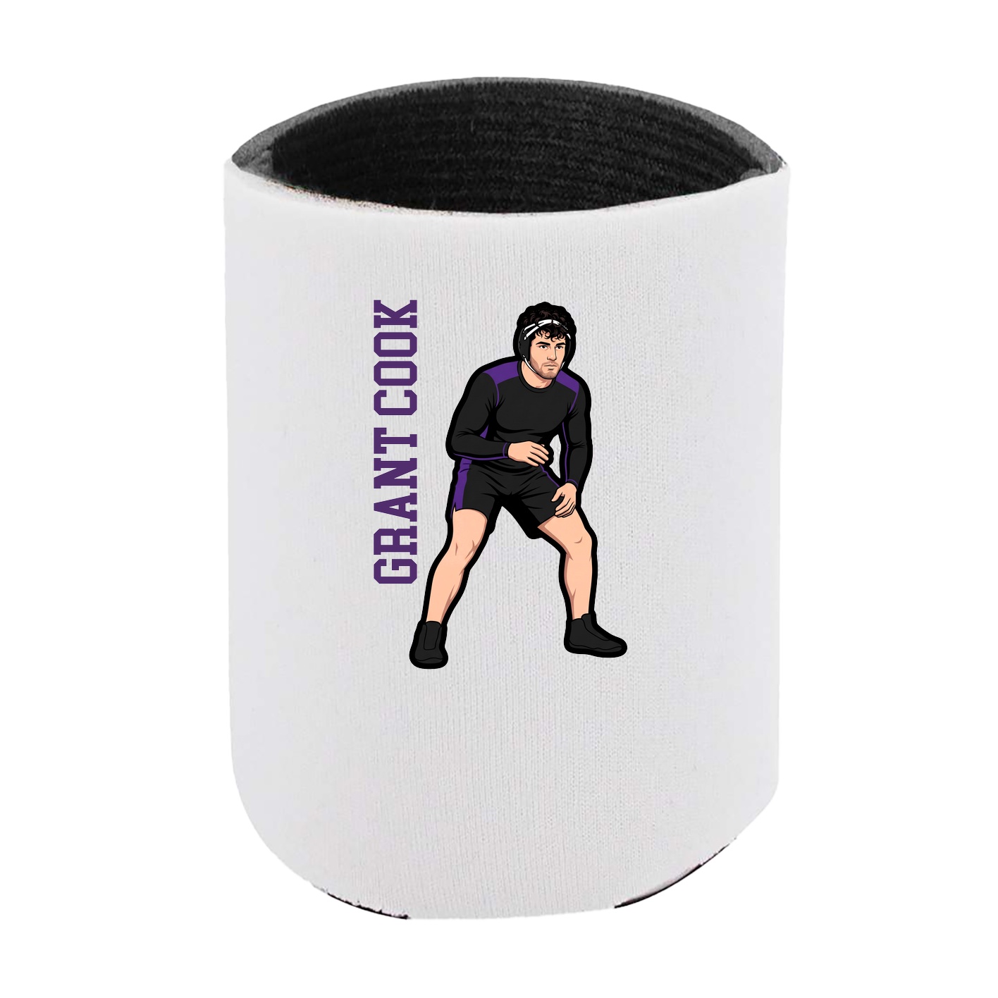 Can Holder — Name Vertical in White