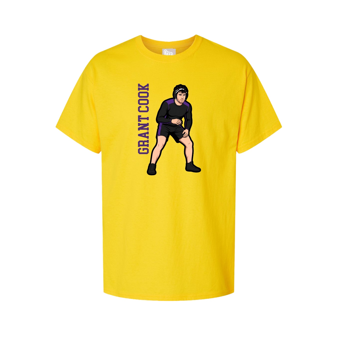 Tee — Name Vertical in Gold