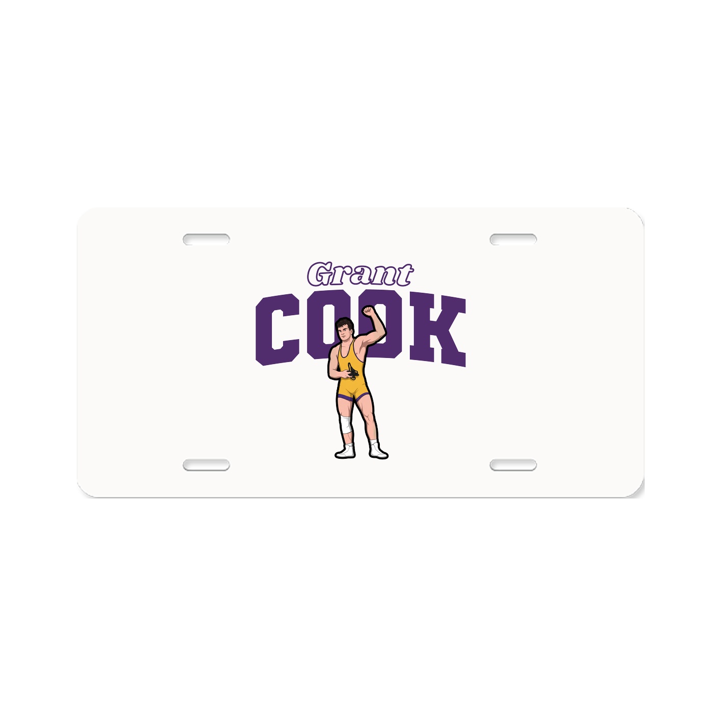 License Plate — Name Arch in Classic