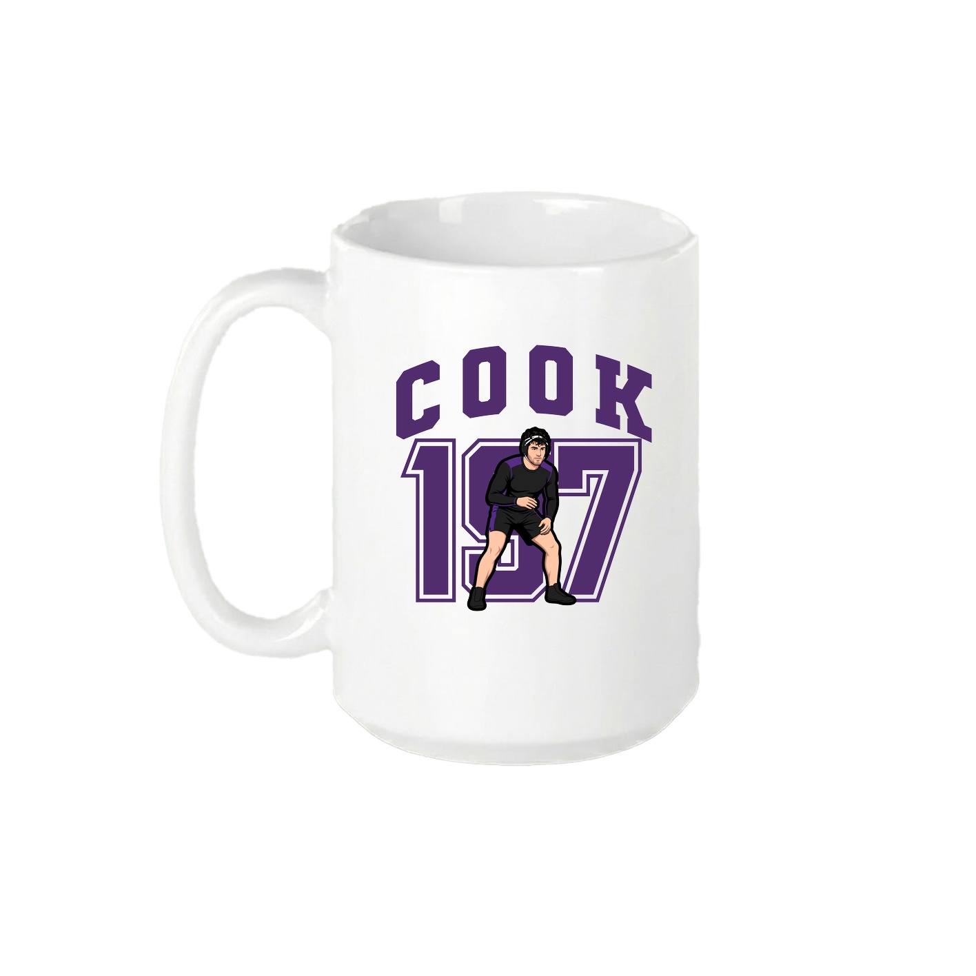 15oz Coffee Mug — Number in White