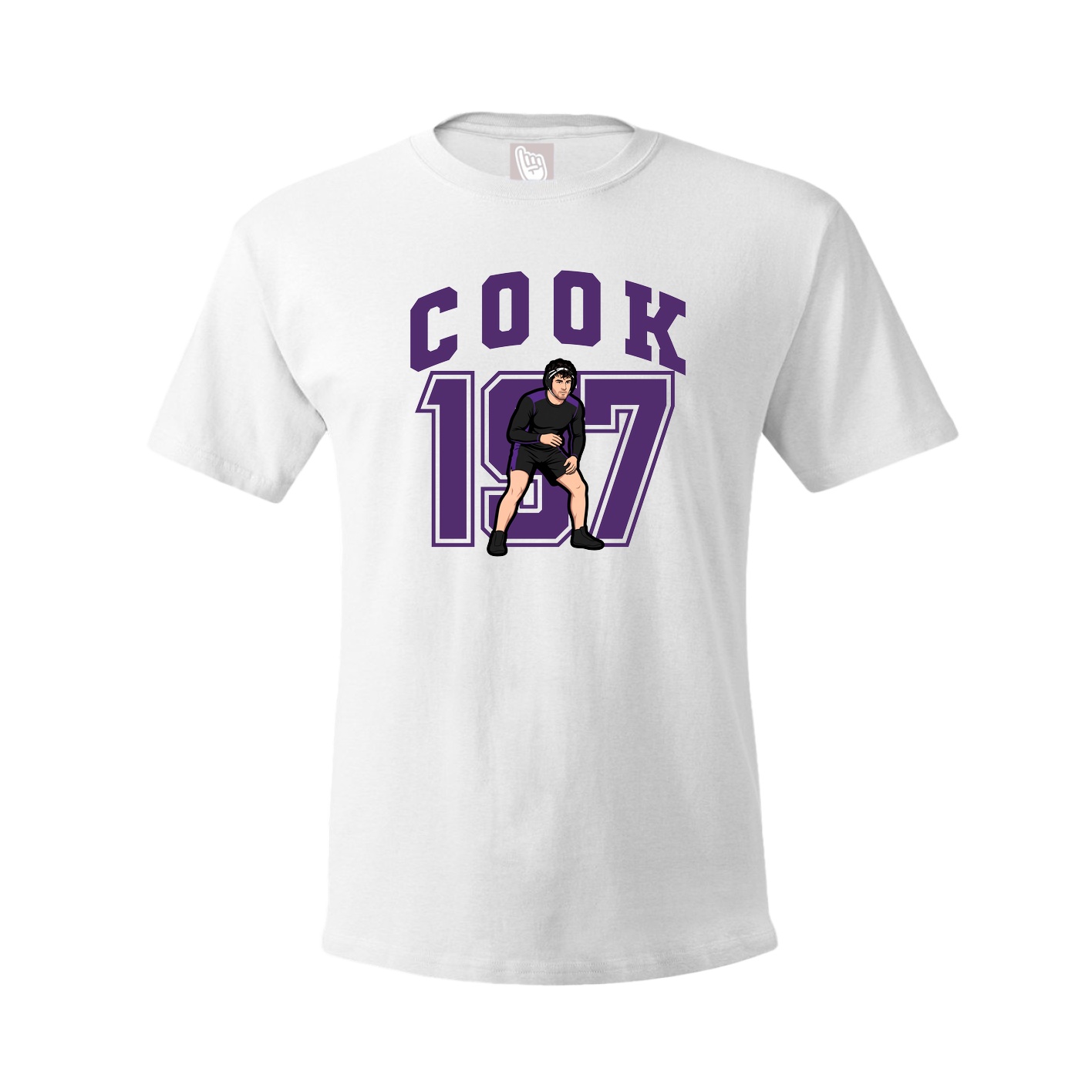Youth Tee — Number in White