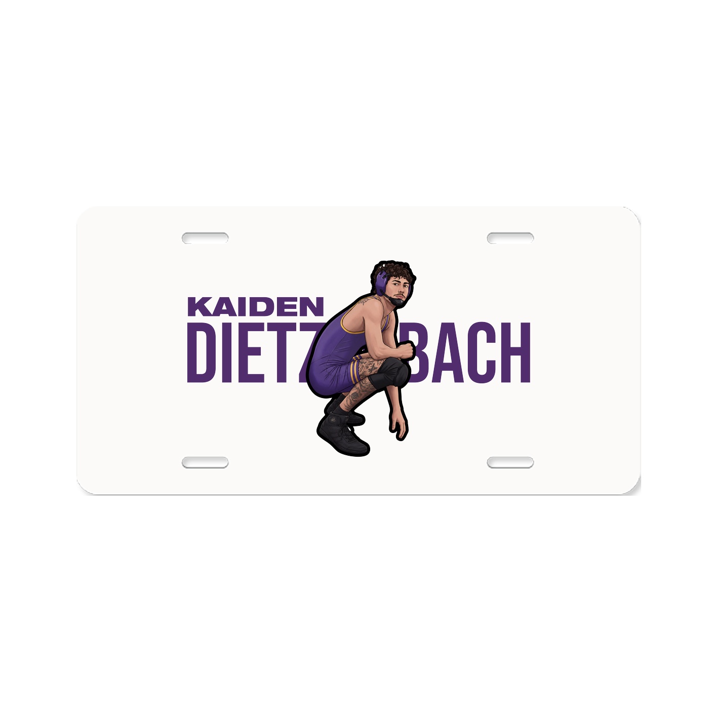 License Plate — Player Name in Classic