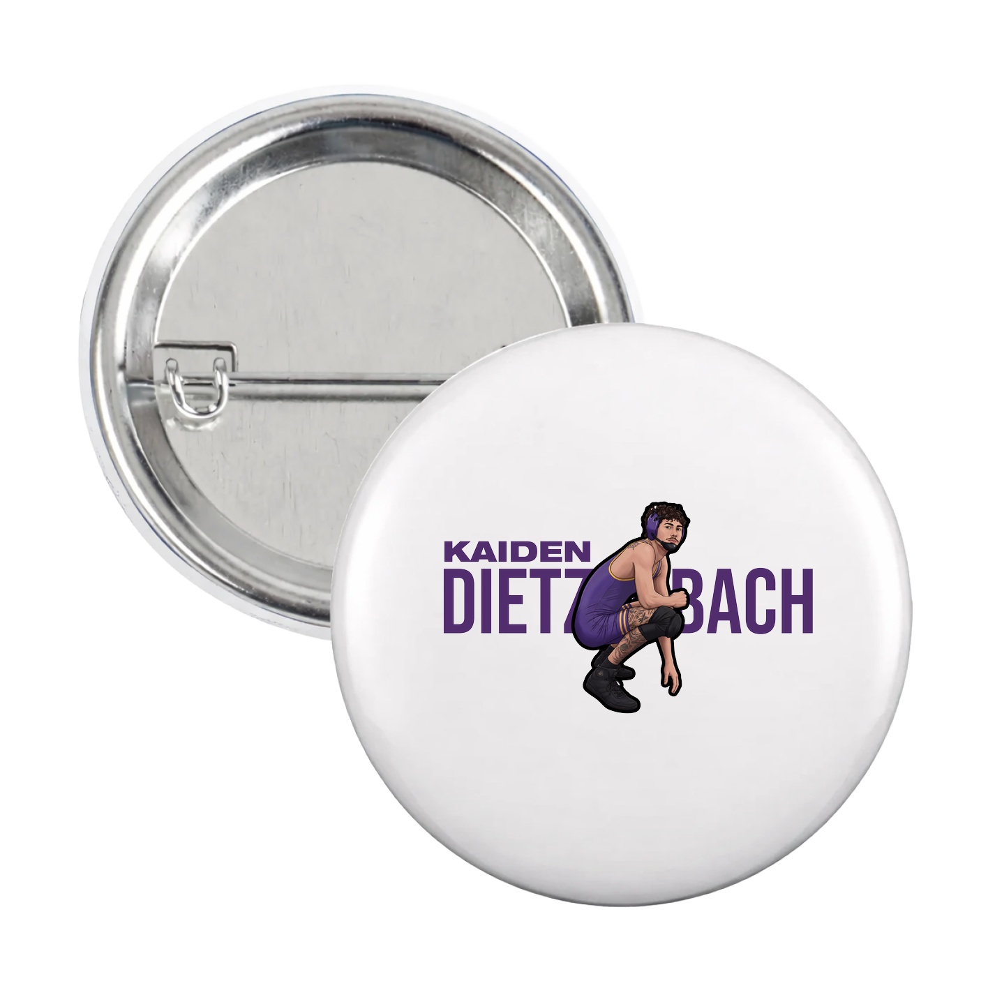Game Day Button — Player Name in White