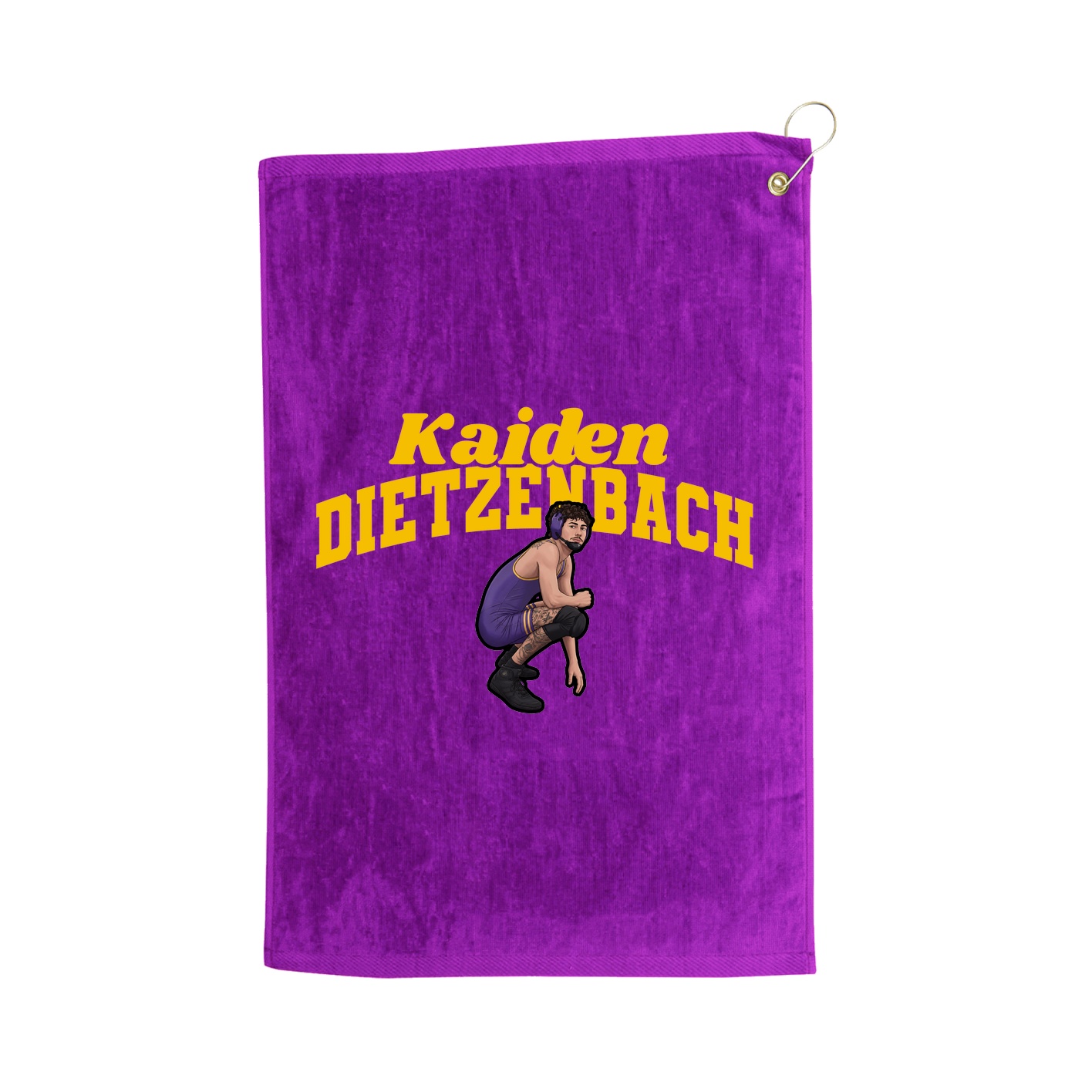 Golf Towel — Signature Arch in Purple