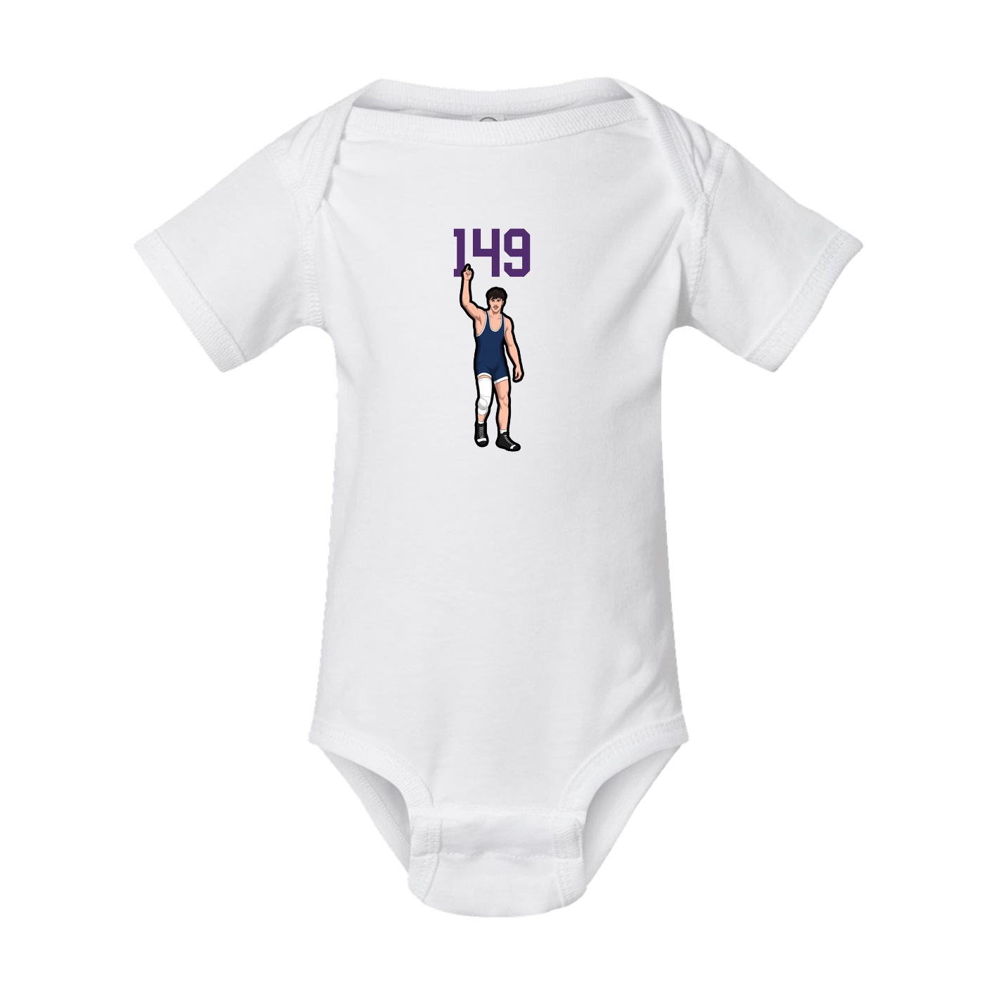 Baby Onesie — Number Top in White