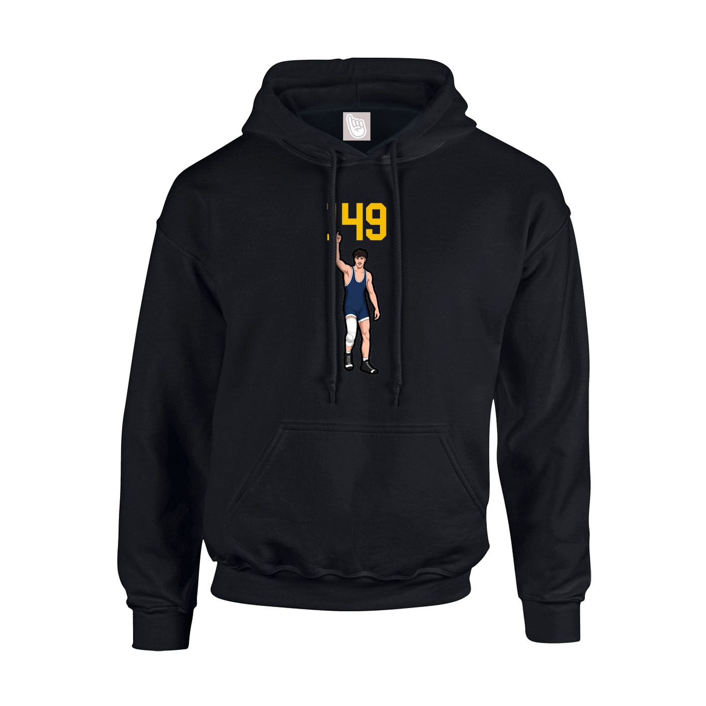 Hoodie — Number Top in Black