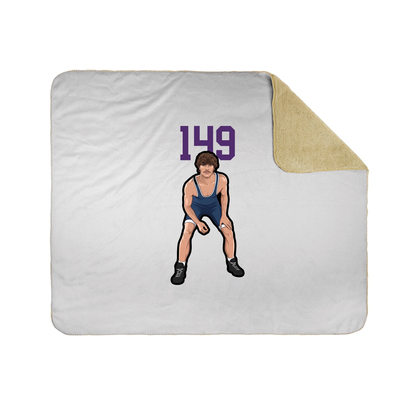 Throw Blanket — Number Top in White