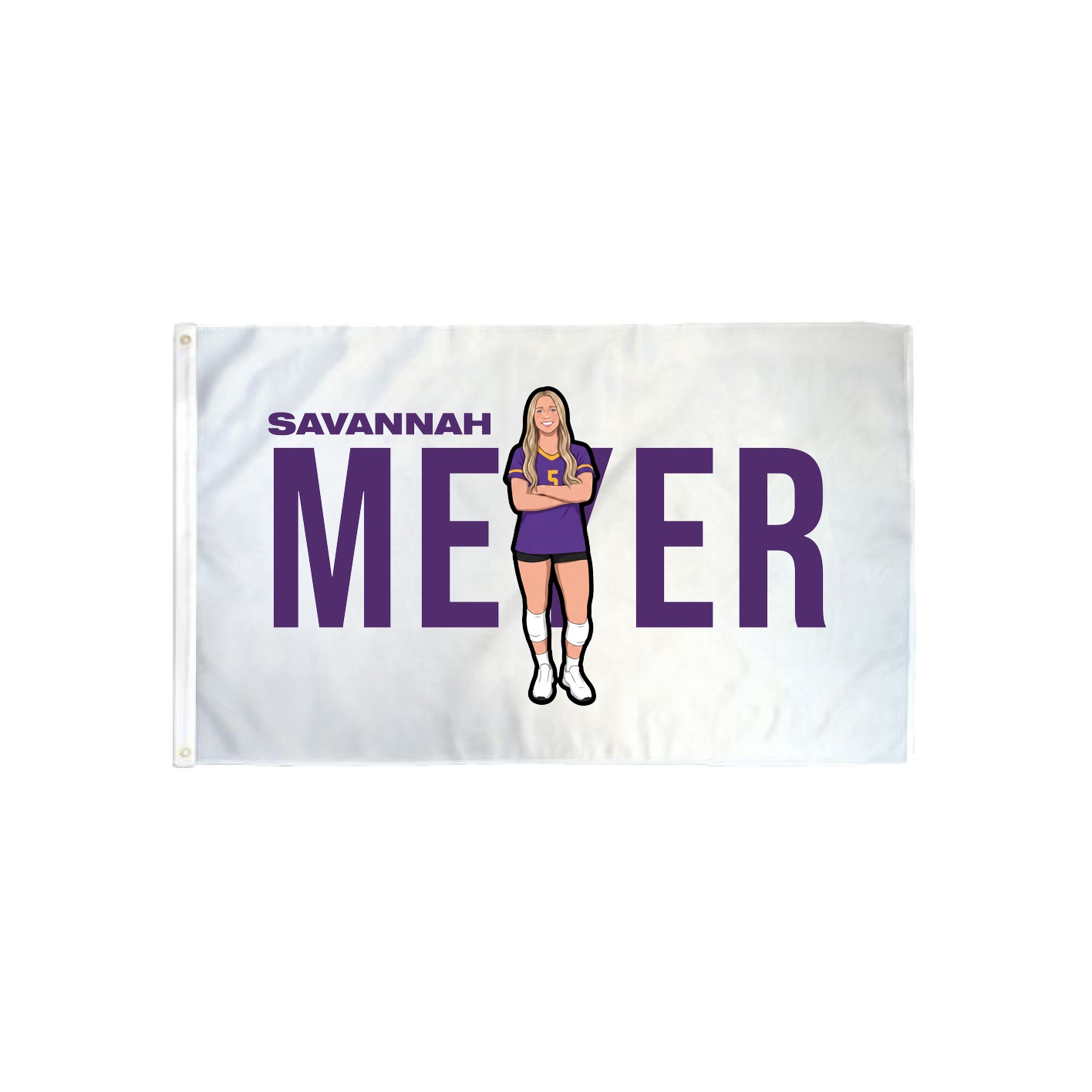 3x5 Flag — Player Name in Classic