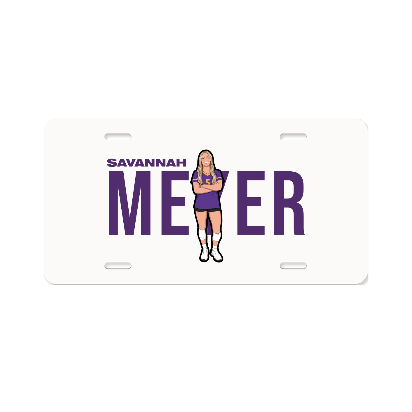 License Plate — Player Name in Classic