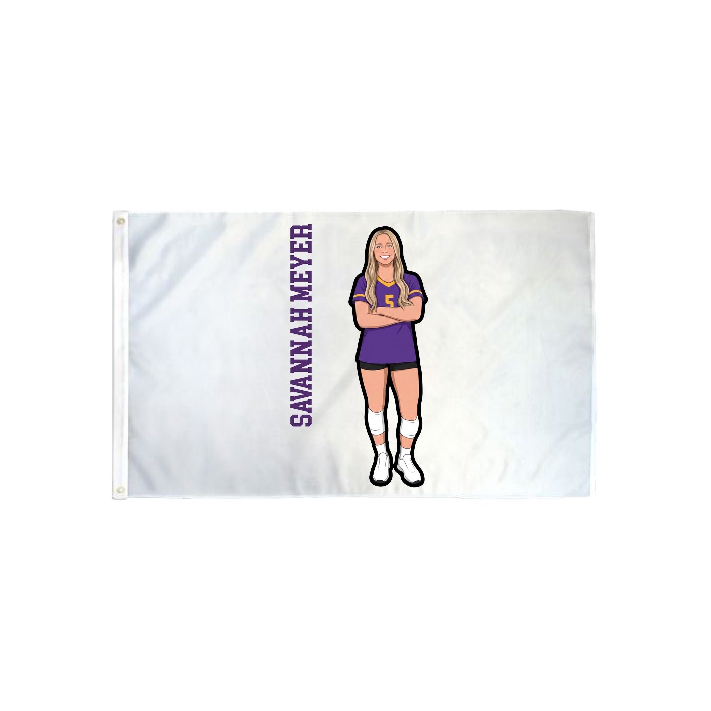 3x5 Flag — Name Vertical in Classic