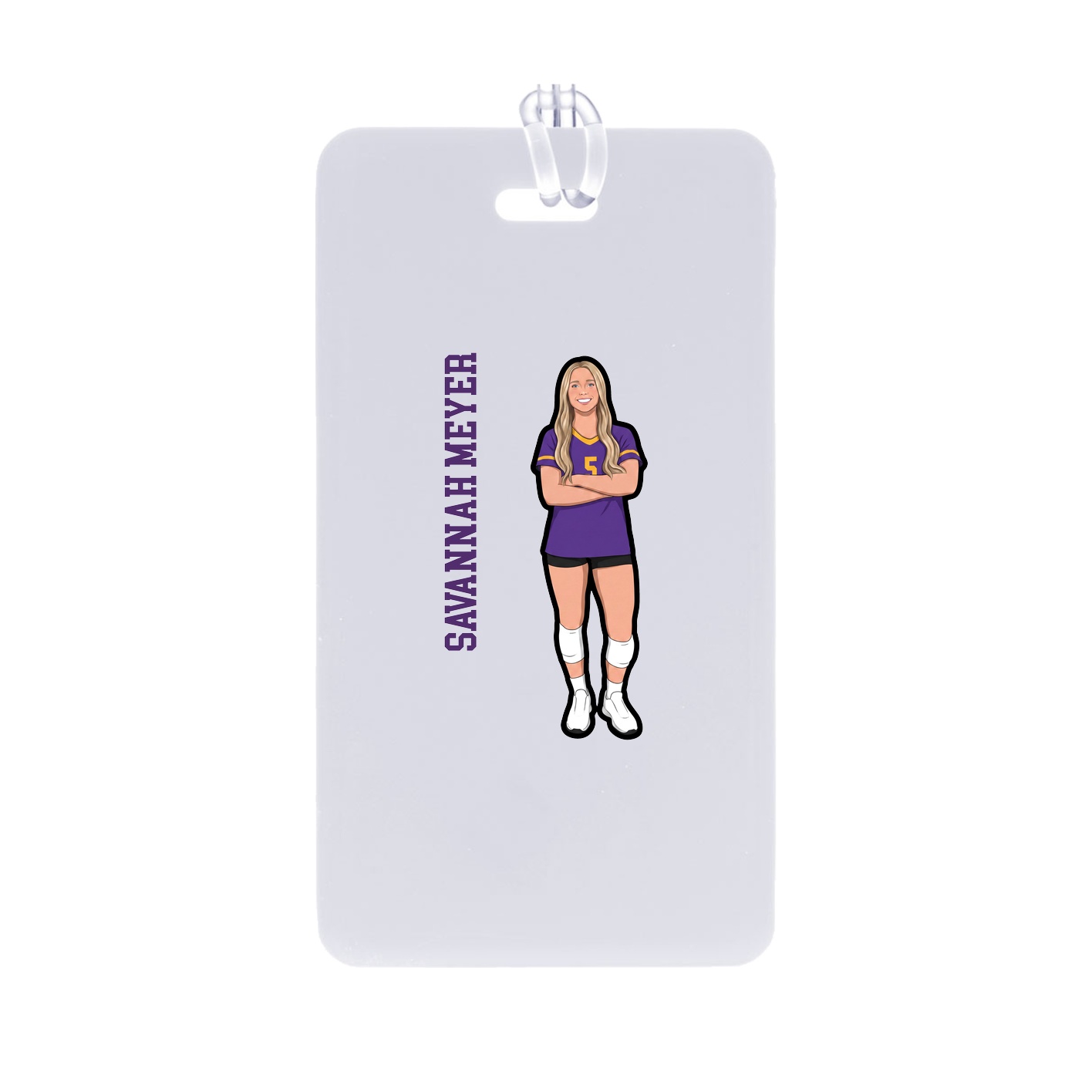 Bag Tag — Name Vertical in Classic