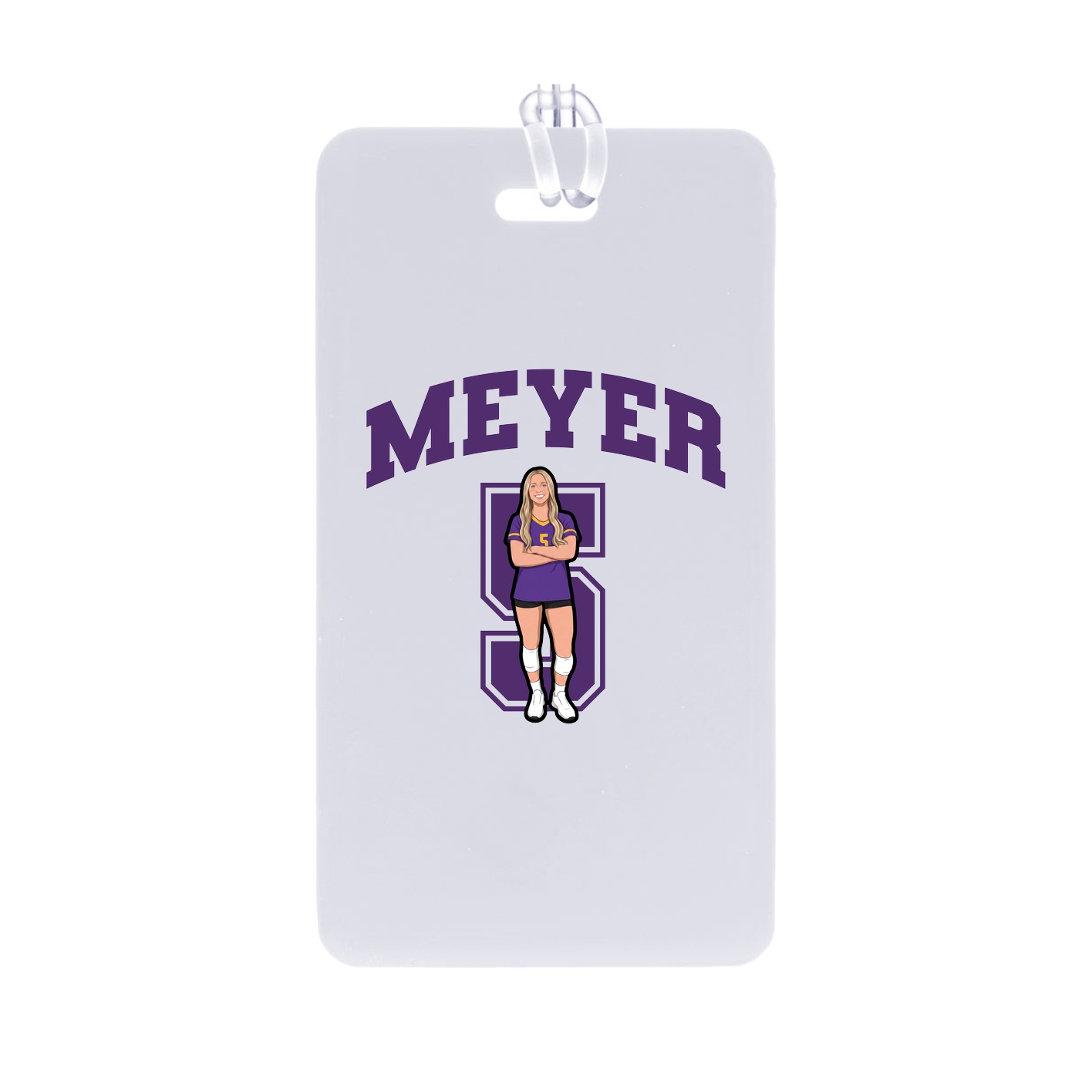 Bag Tag — Number in Classic