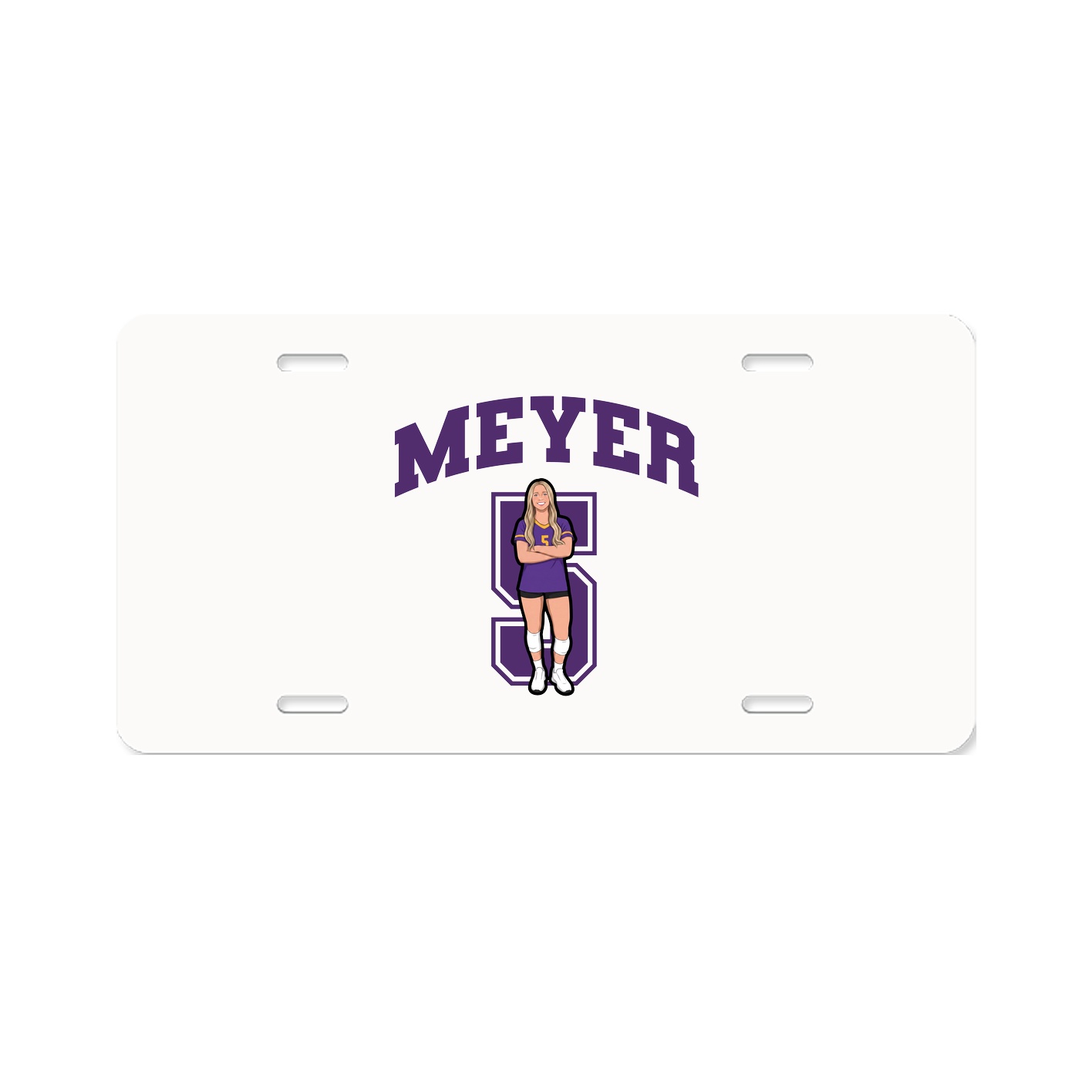 License Plate — Number in Classic