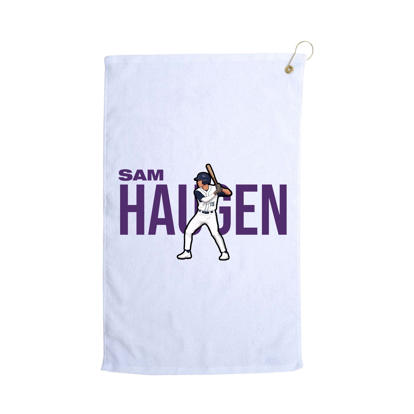 Golf Towel — Player Name in White