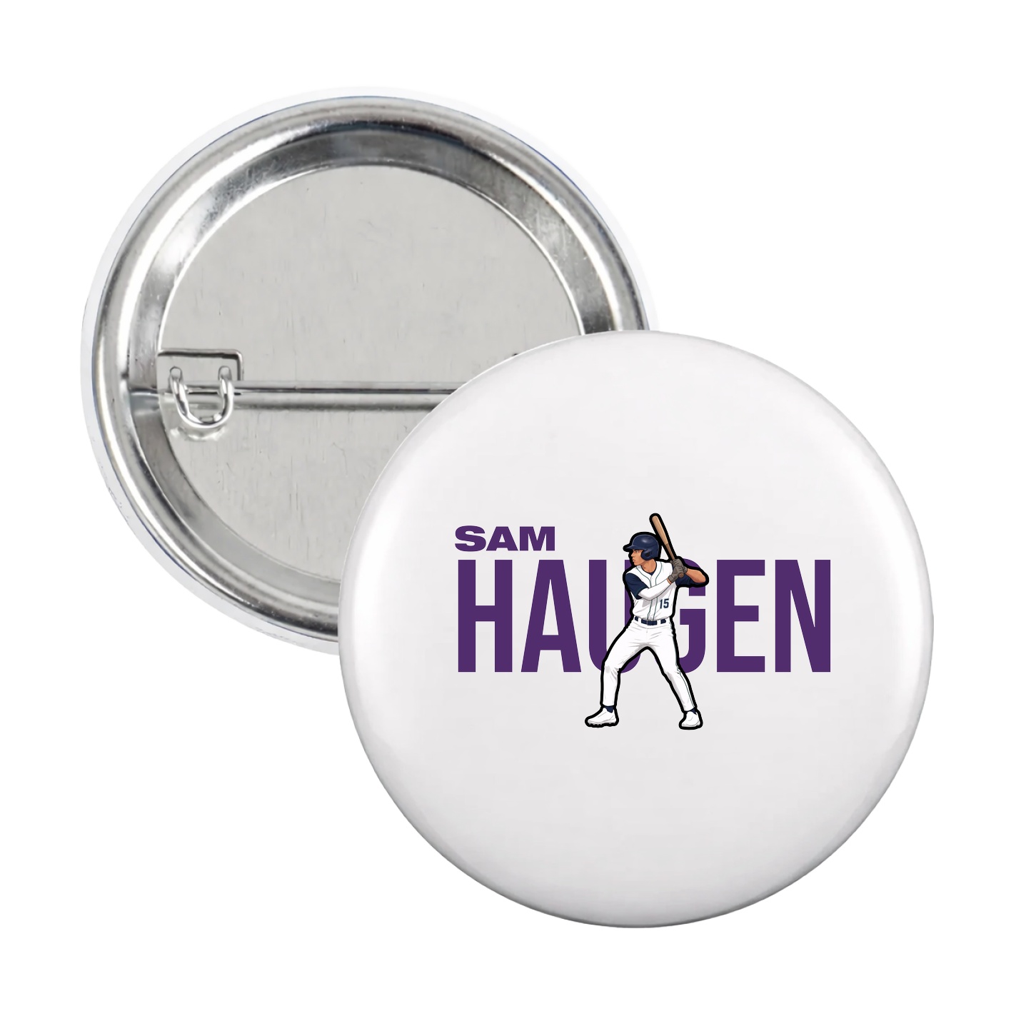 Game Day Button — Player Name in White
