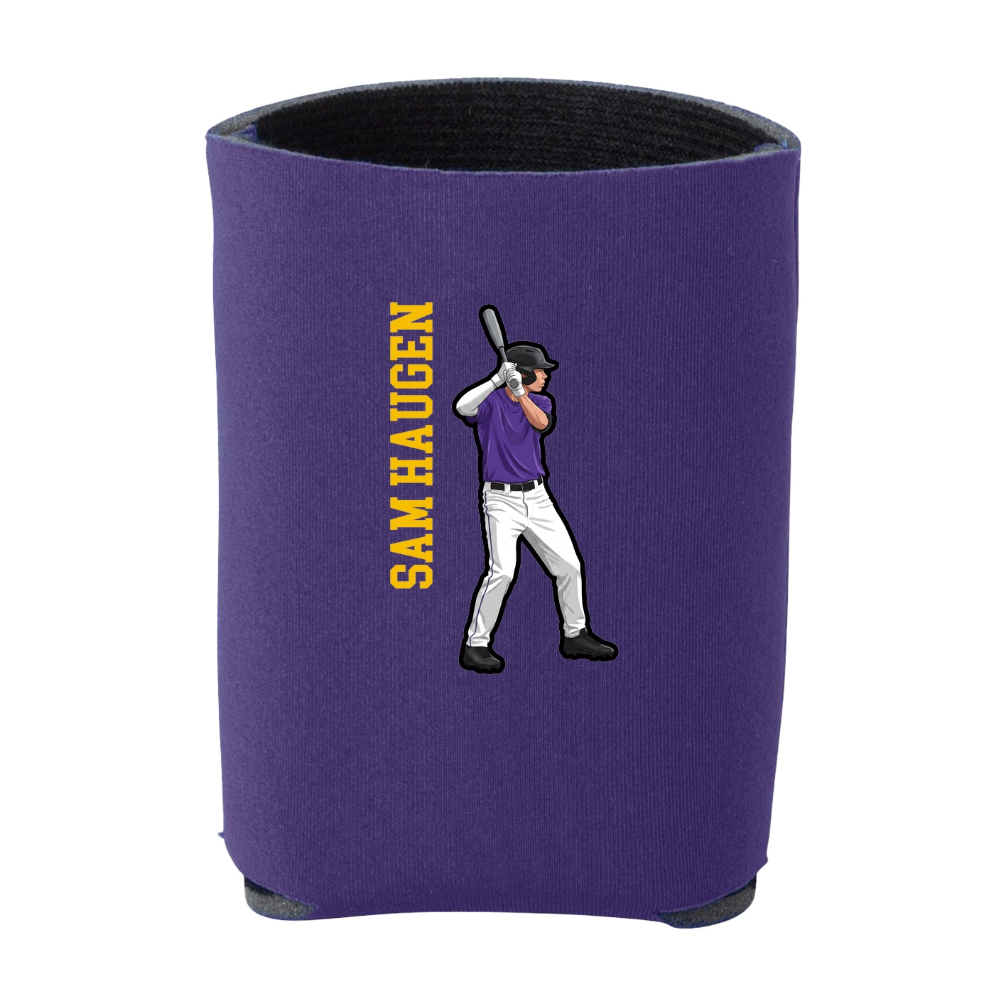 Can Holder — Name Vertical in Purple