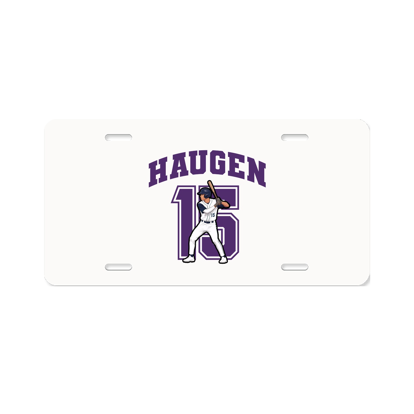 License Plate — Number in Classic