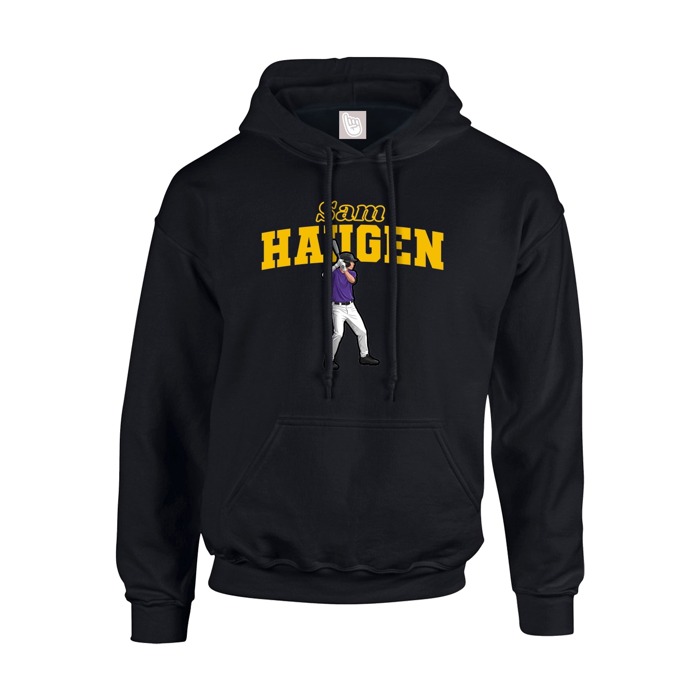 Hoodie — Name Arch in Black