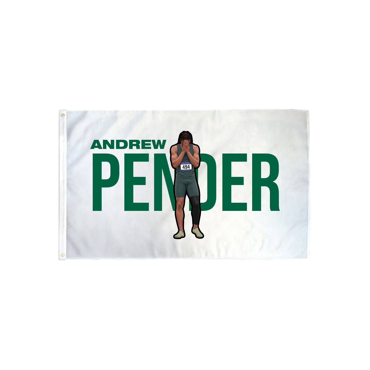 3x5 Flag — Player Name in Classic