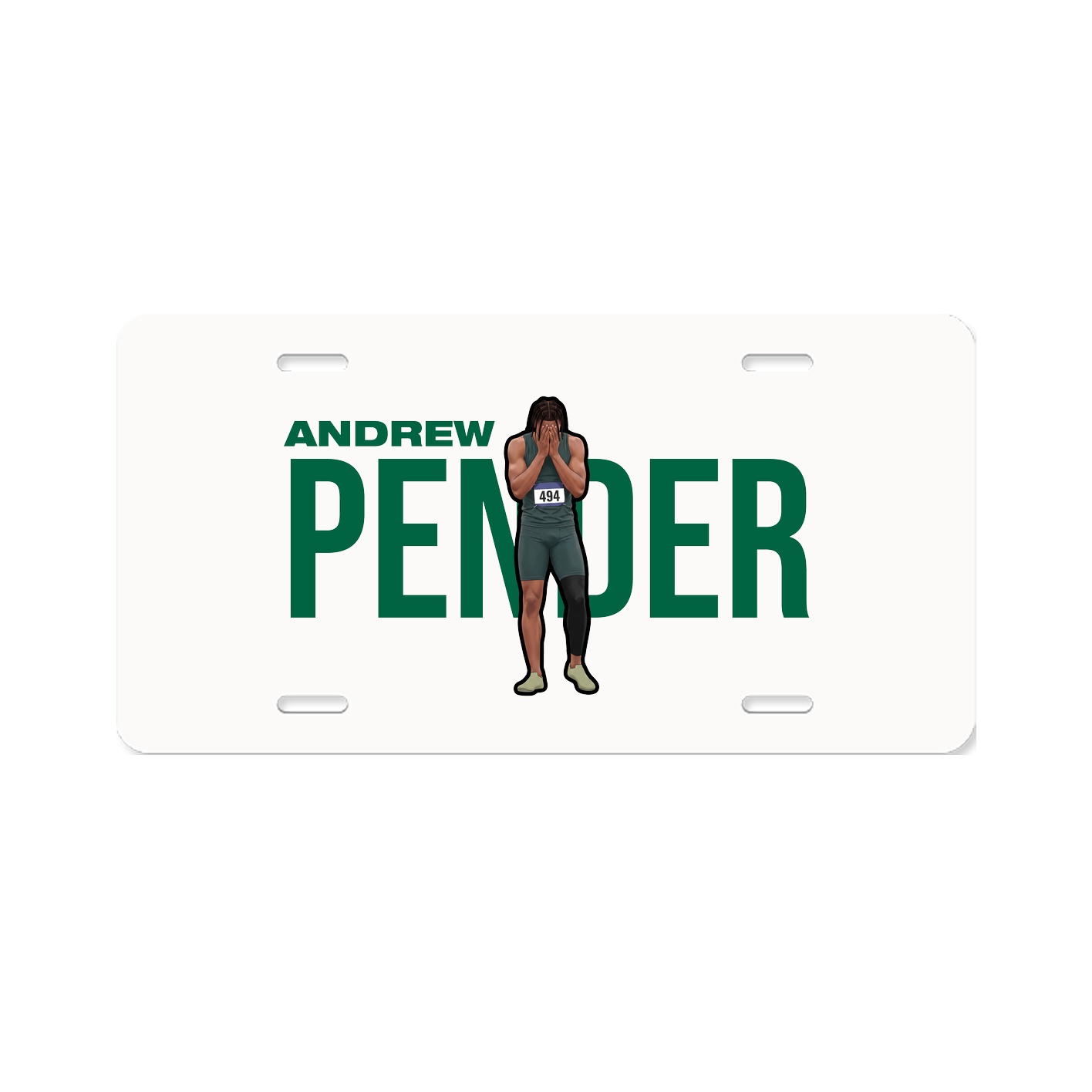 License Plate — Player Name in Classic