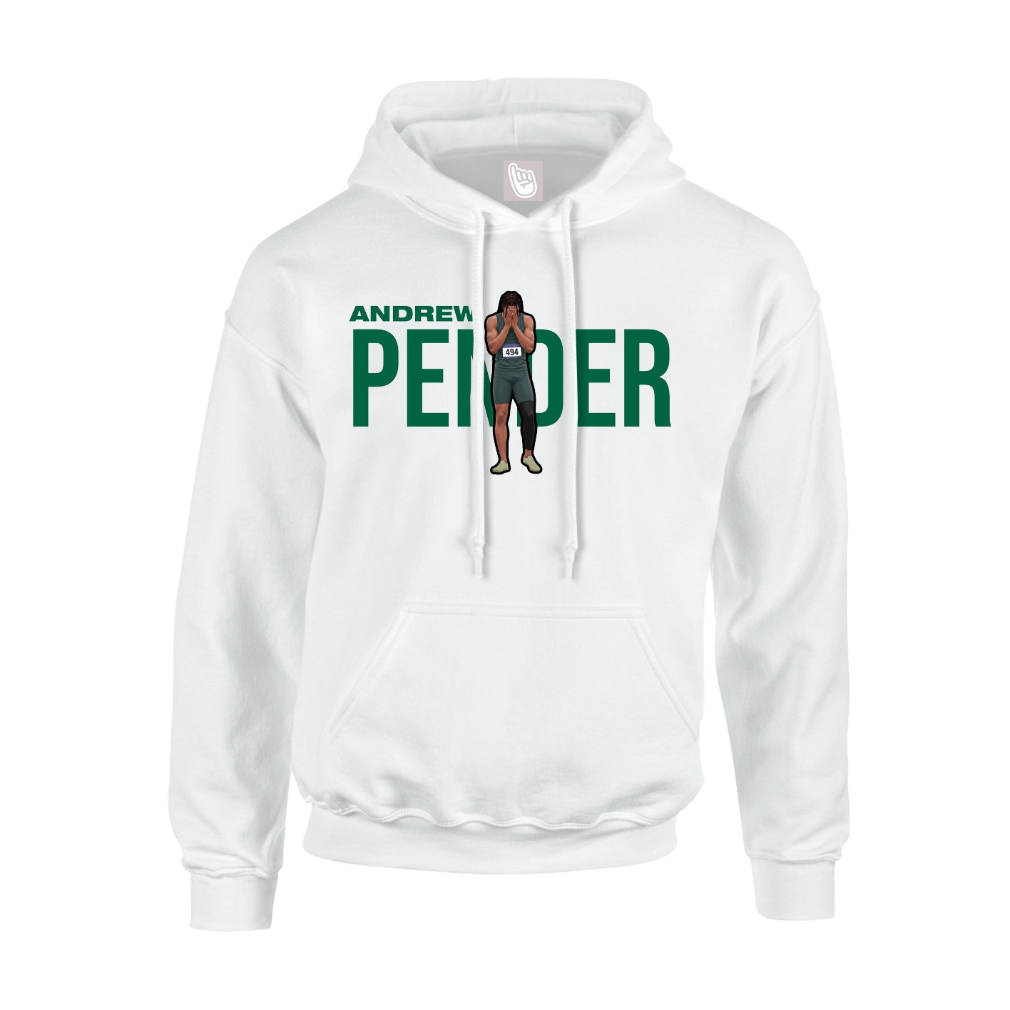 Hoodie — Player Name in White