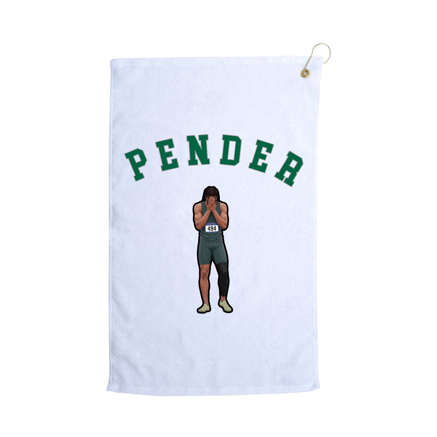 Golf Towel — Shirsey Arch in White