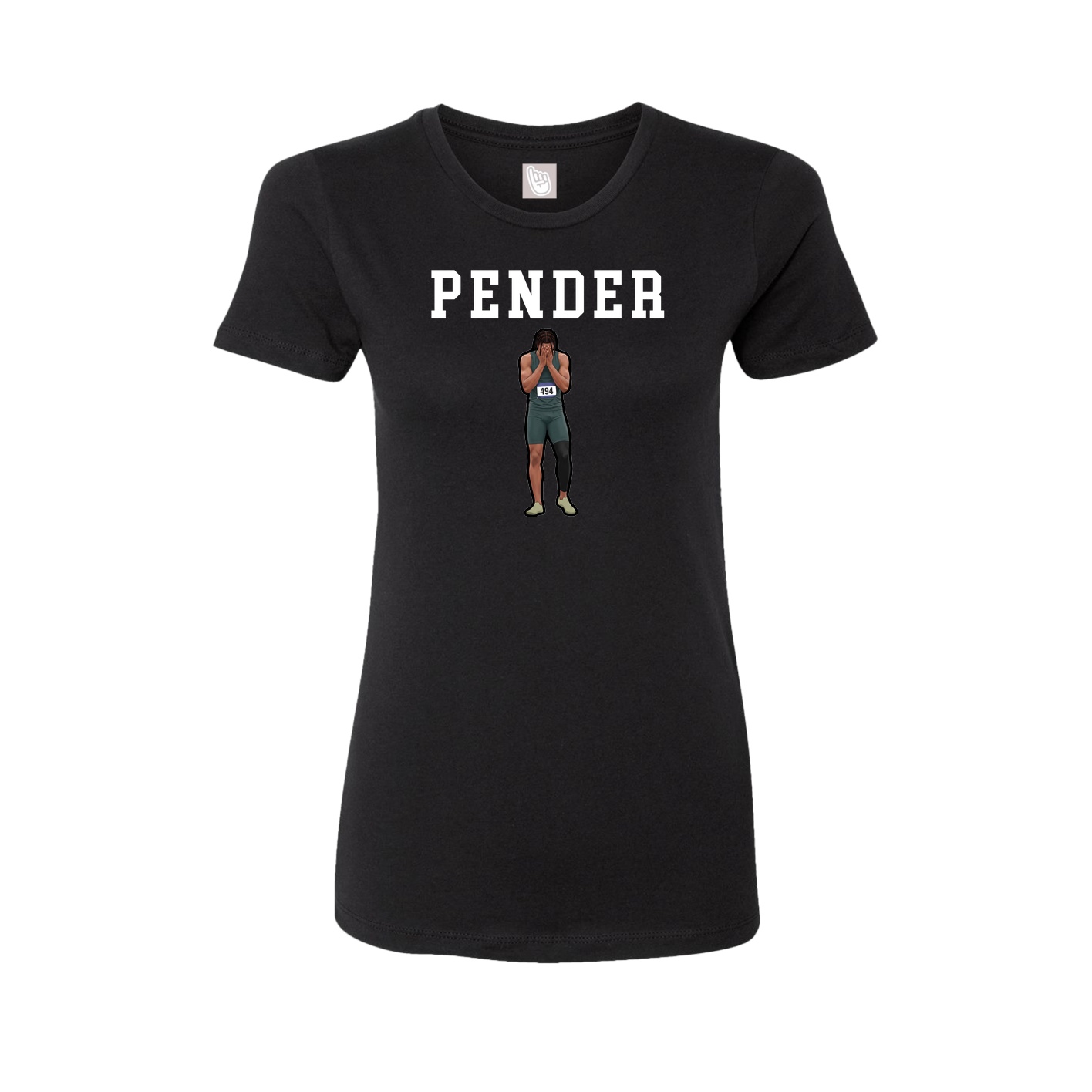 Fitted Women's Tee — Shirsey in Black