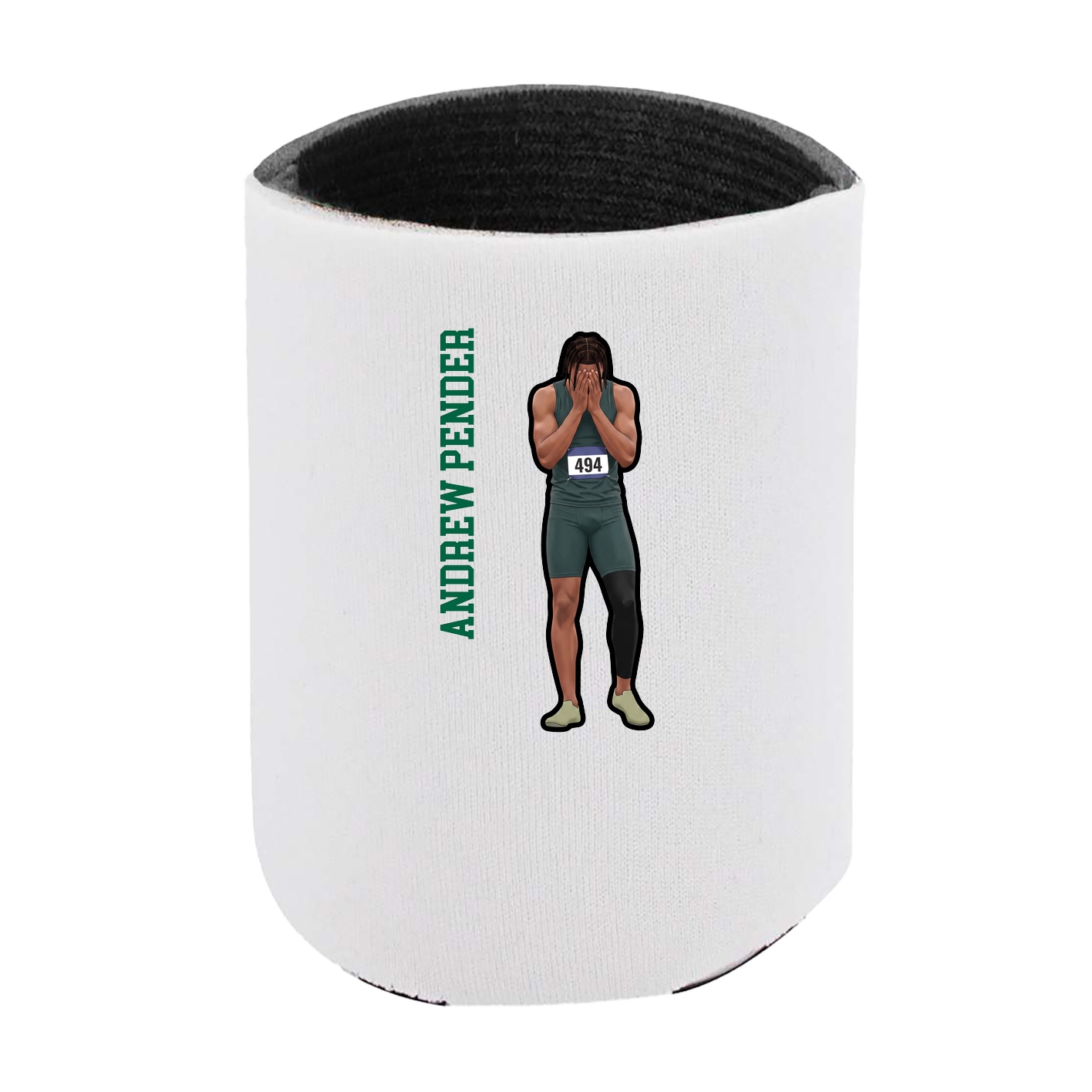 Can Holder — Name Vertical in White