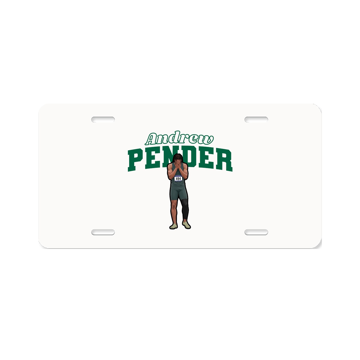 License Plate — Name Arch in Classic