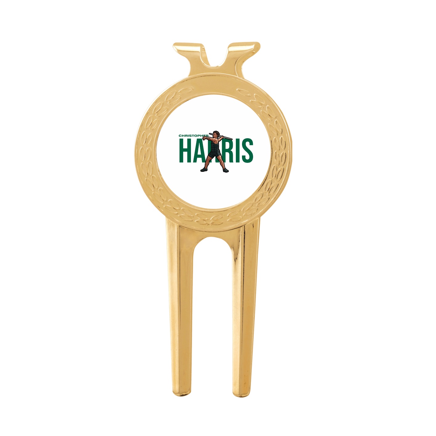 Divot Tool with Ball Marker — Player Name in Classic