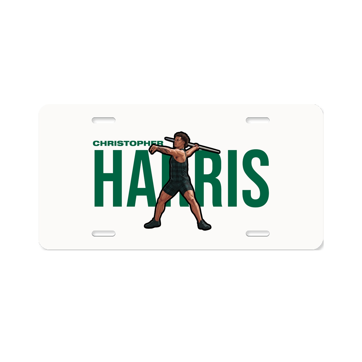 License Plate — Player Name in Classic
