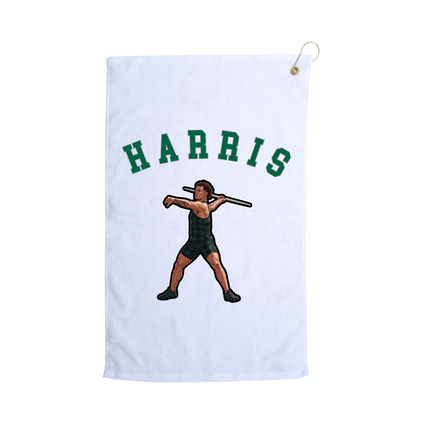 Golf Towel — Shirsey Arch in White