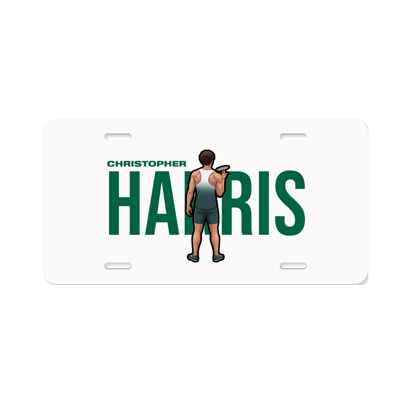 License Plate — Player Name in Classic