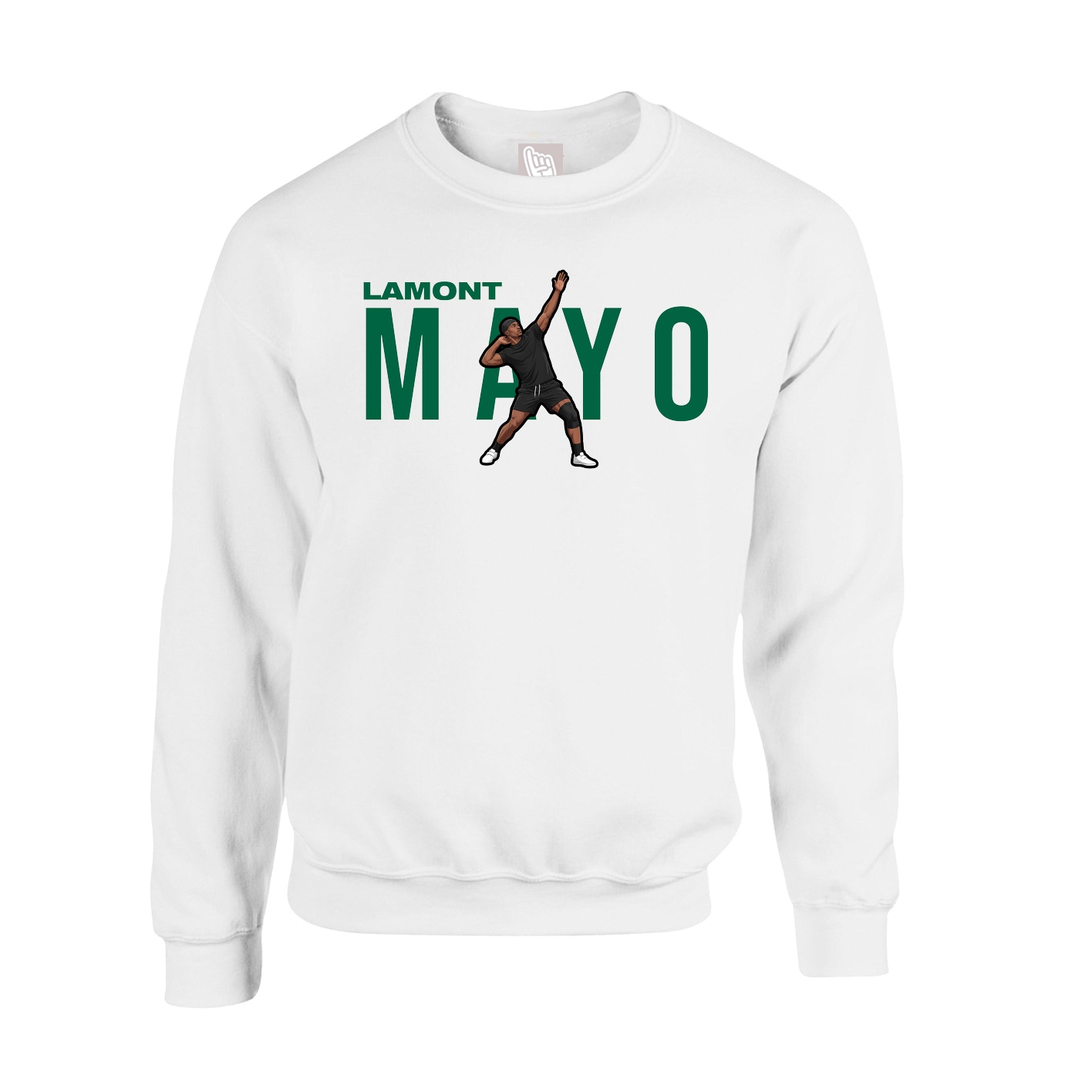 Fleece Crew — Player Name in White