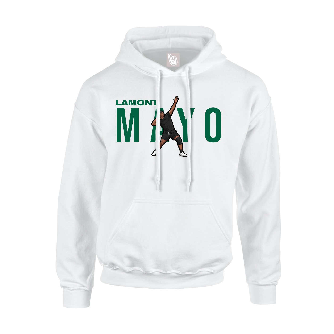 Youth Hoodie — Player Name in White