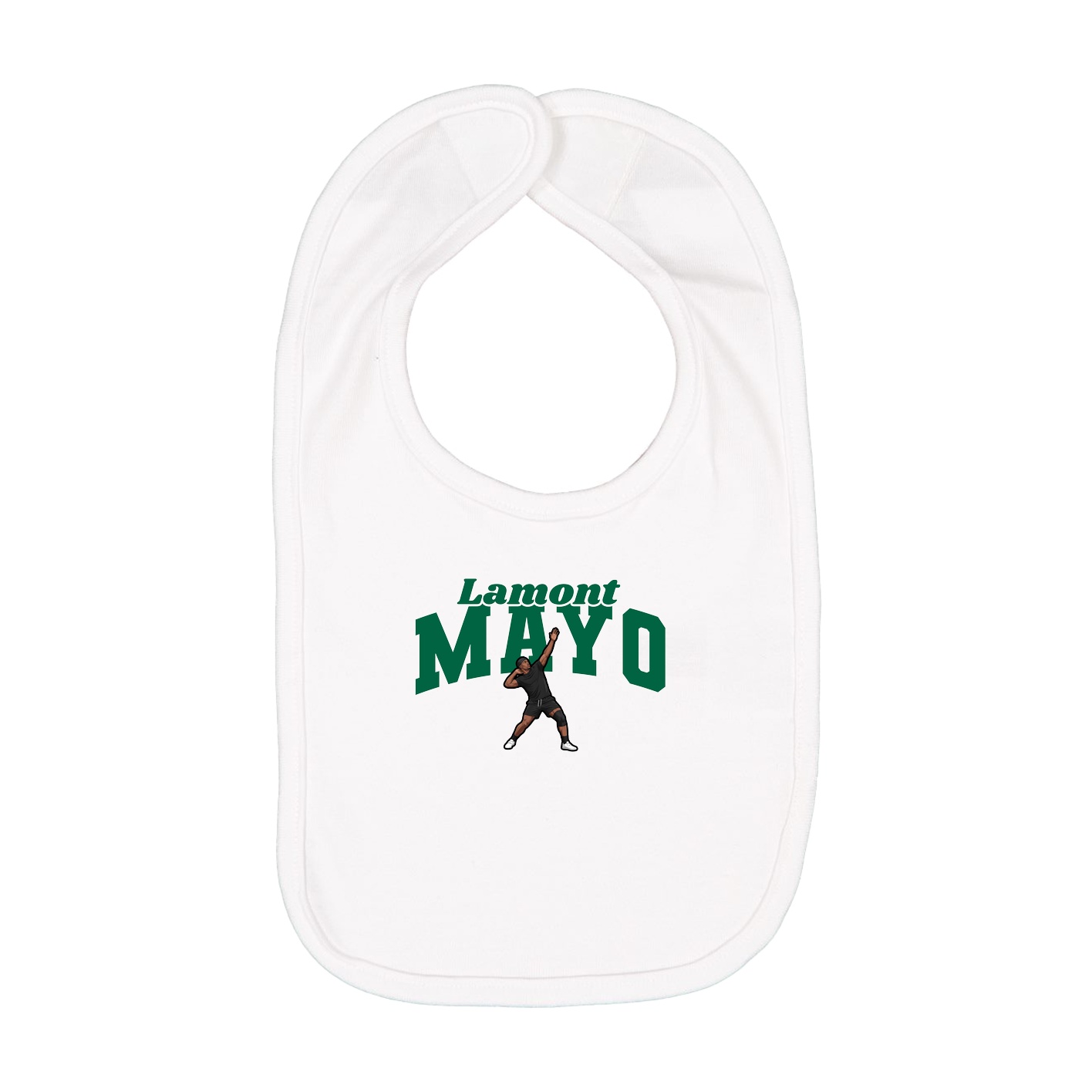 Infant Bib — Signature Arch in White